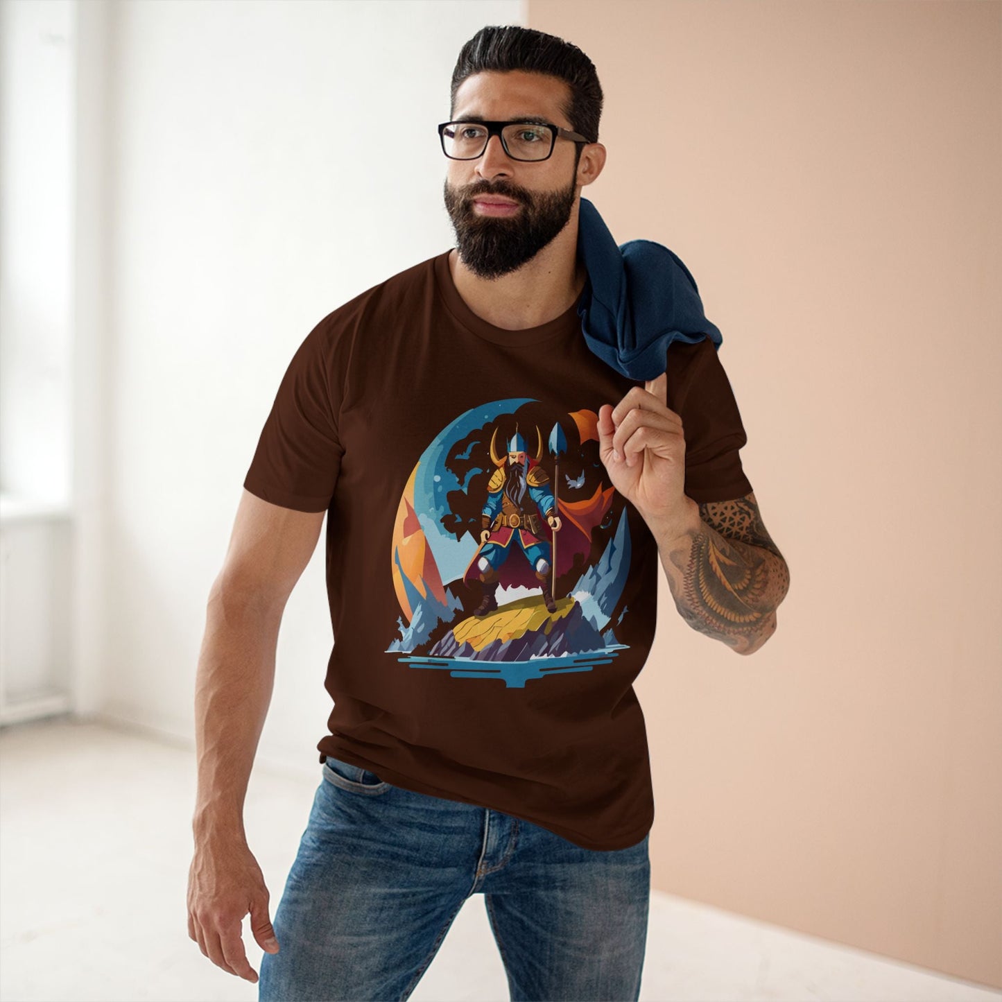 Viking Graphic Unisex 100 Cotton Staple Tee 8