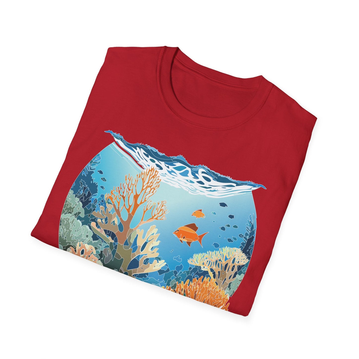 Ocean Graphic Unisex Softstyle Cotton Tee 1