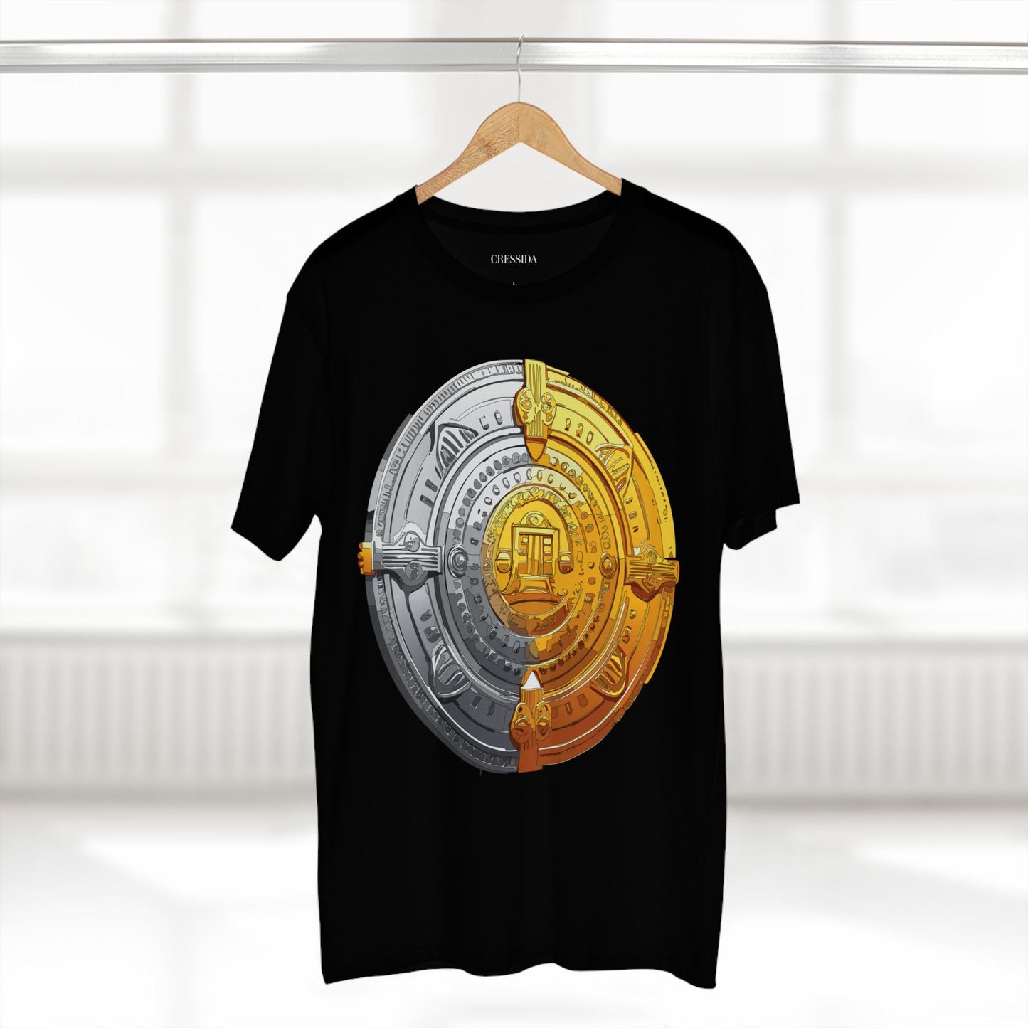 Antique Gold Coin Graphic Design T-Shirt Unisex 100 Cotton With Golden Print Artwork Tee 15