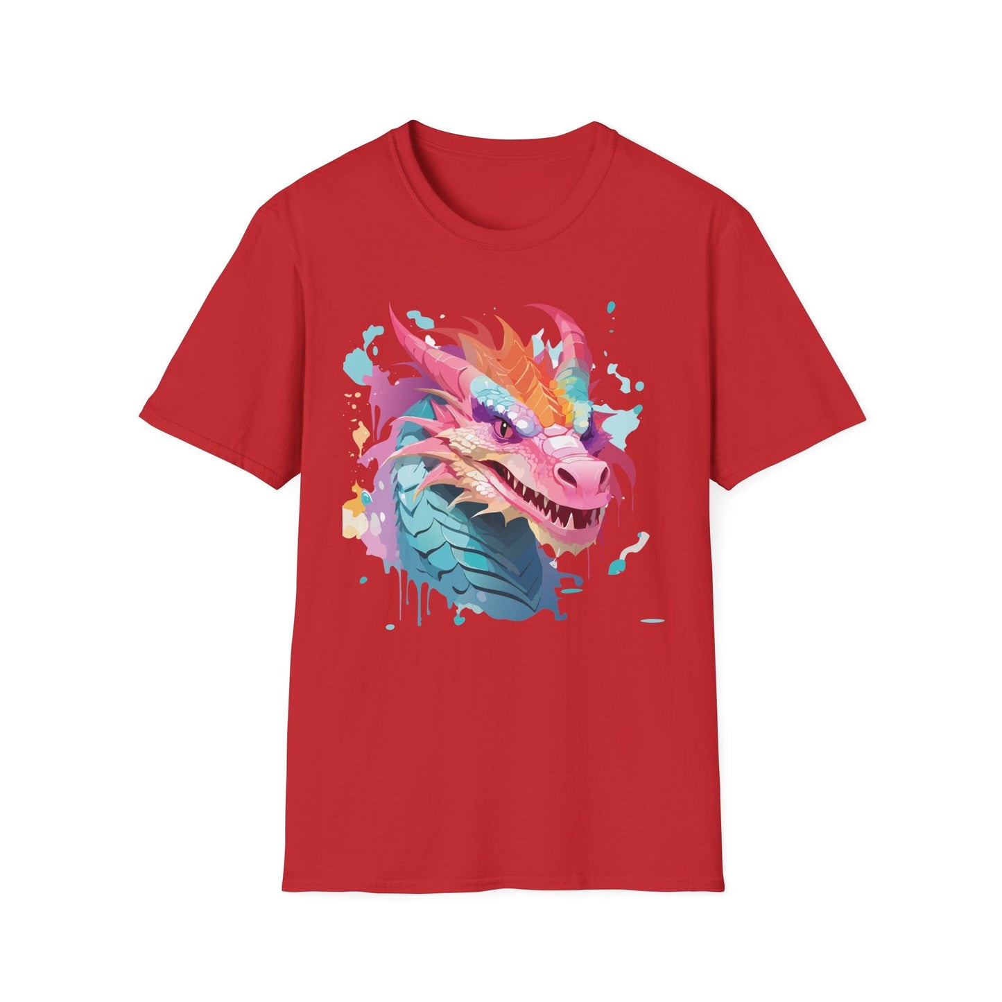 Dragon T Shirt Unisex Dragon Graphic Tee Softstyle 64000 Lightweight Comfort Durable Breathable