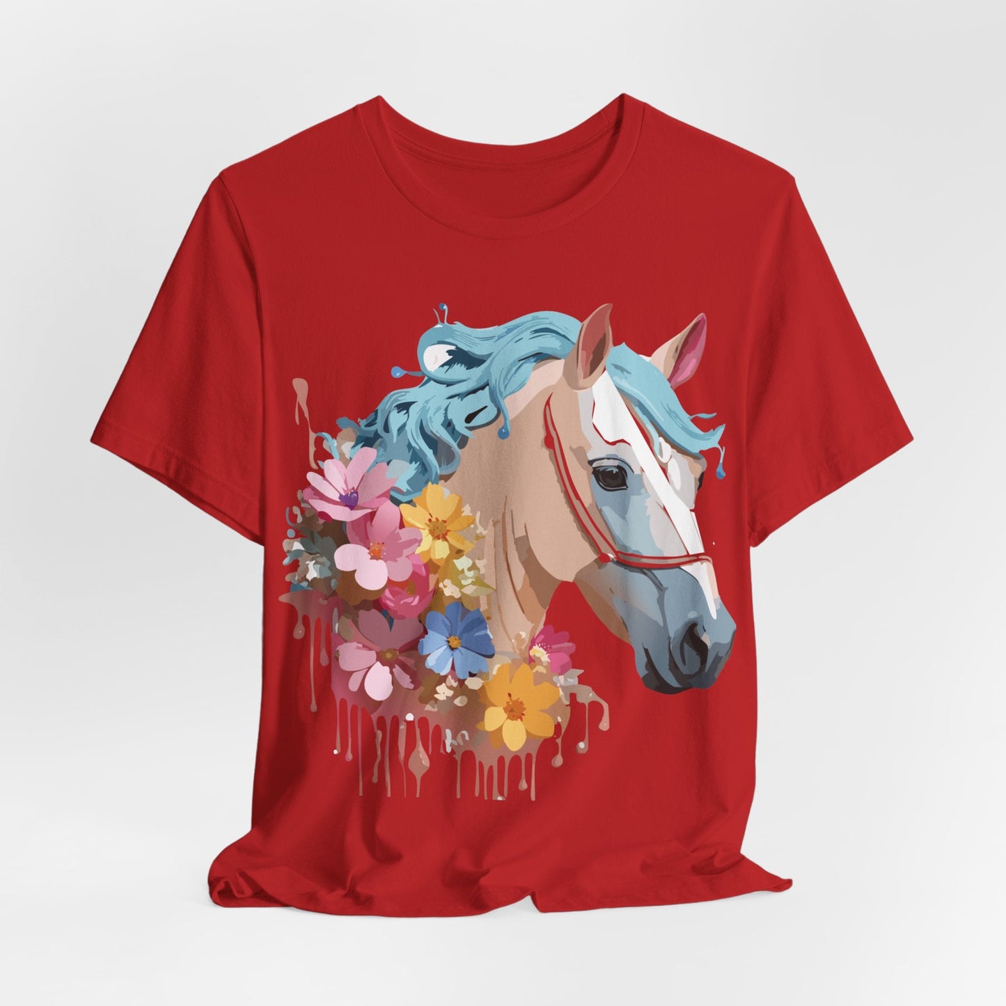 Unisex Horse Graphic Tee From Adelpha Vintage Inspired Art Shirt Short Sleeve Jersey