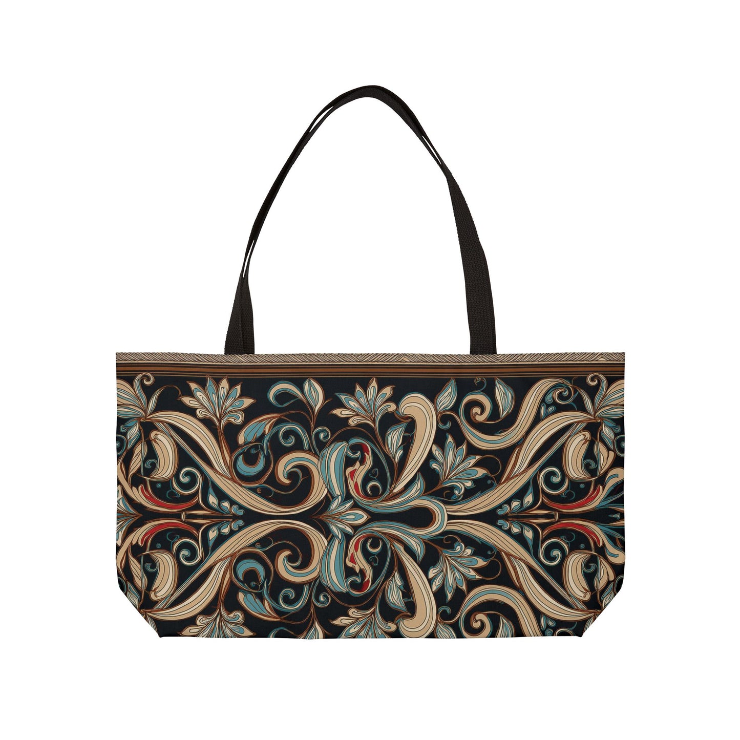 Ornament Print Big Bag High-Quality 100% Spun Poly 24x13 Canvas Art Bag OR-28