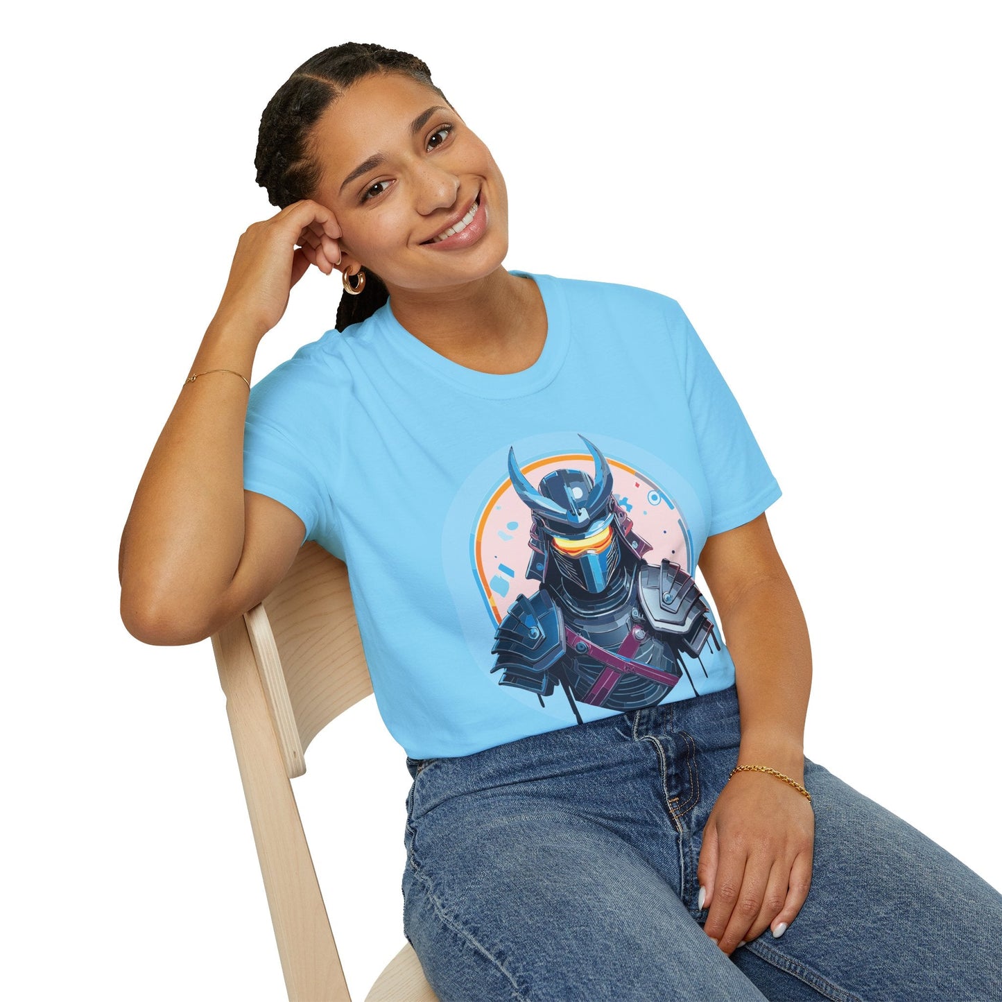 Samurai T Shirt Unisex Softstyle 64000 Tee Lightweight Comfortable 100 Percent Ring Spun Cotton