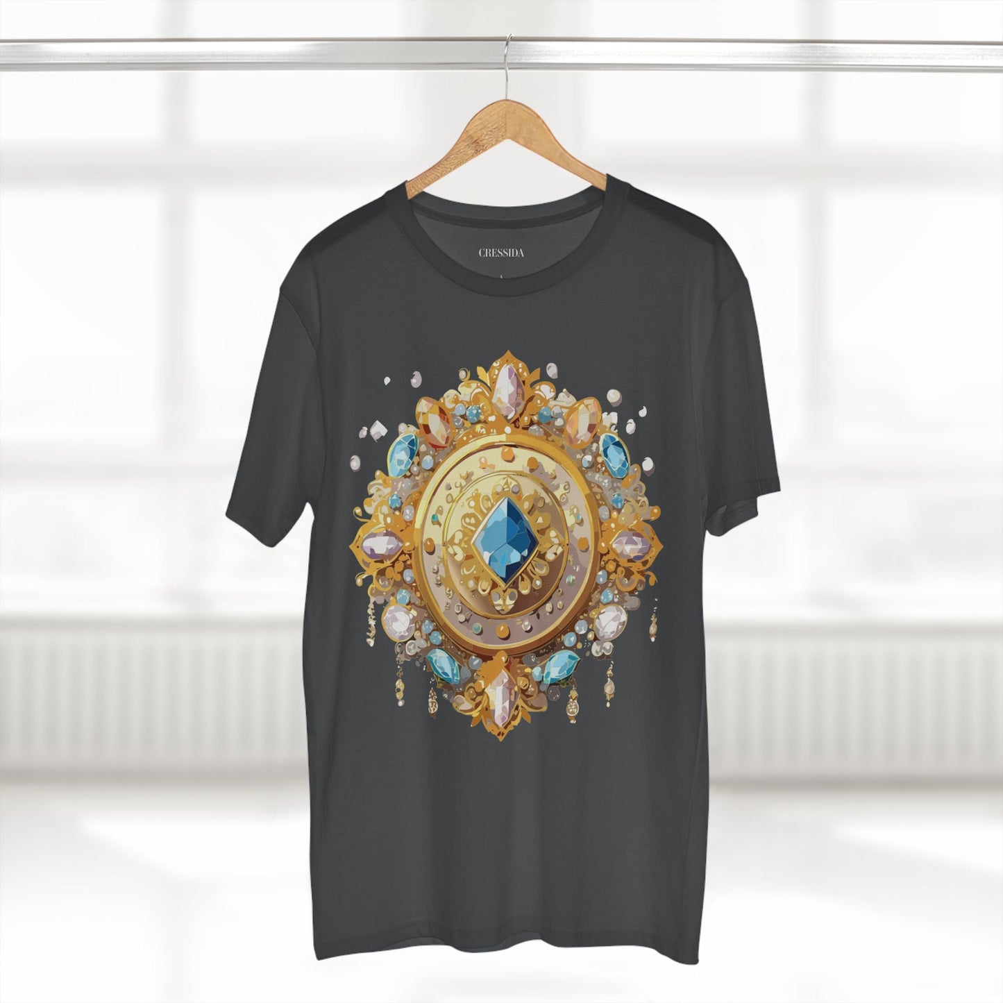 Medallion Graphic T-Shirt Unisex 100 Cotton With Gold Art Design Medal Tee 23