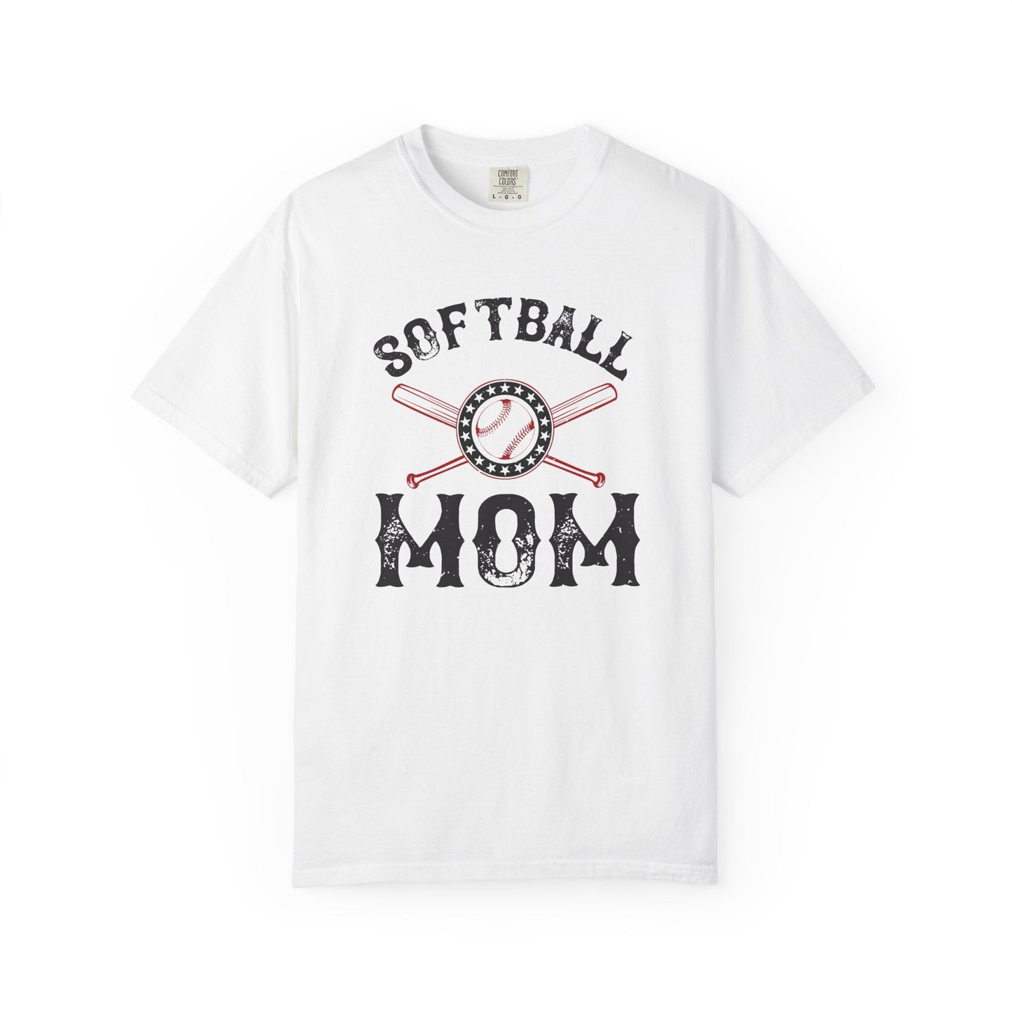 Softball Mom T-shirt Mother Day Mama Tee Unisex Comfort Colors Garment-Dyed Cotton h92
