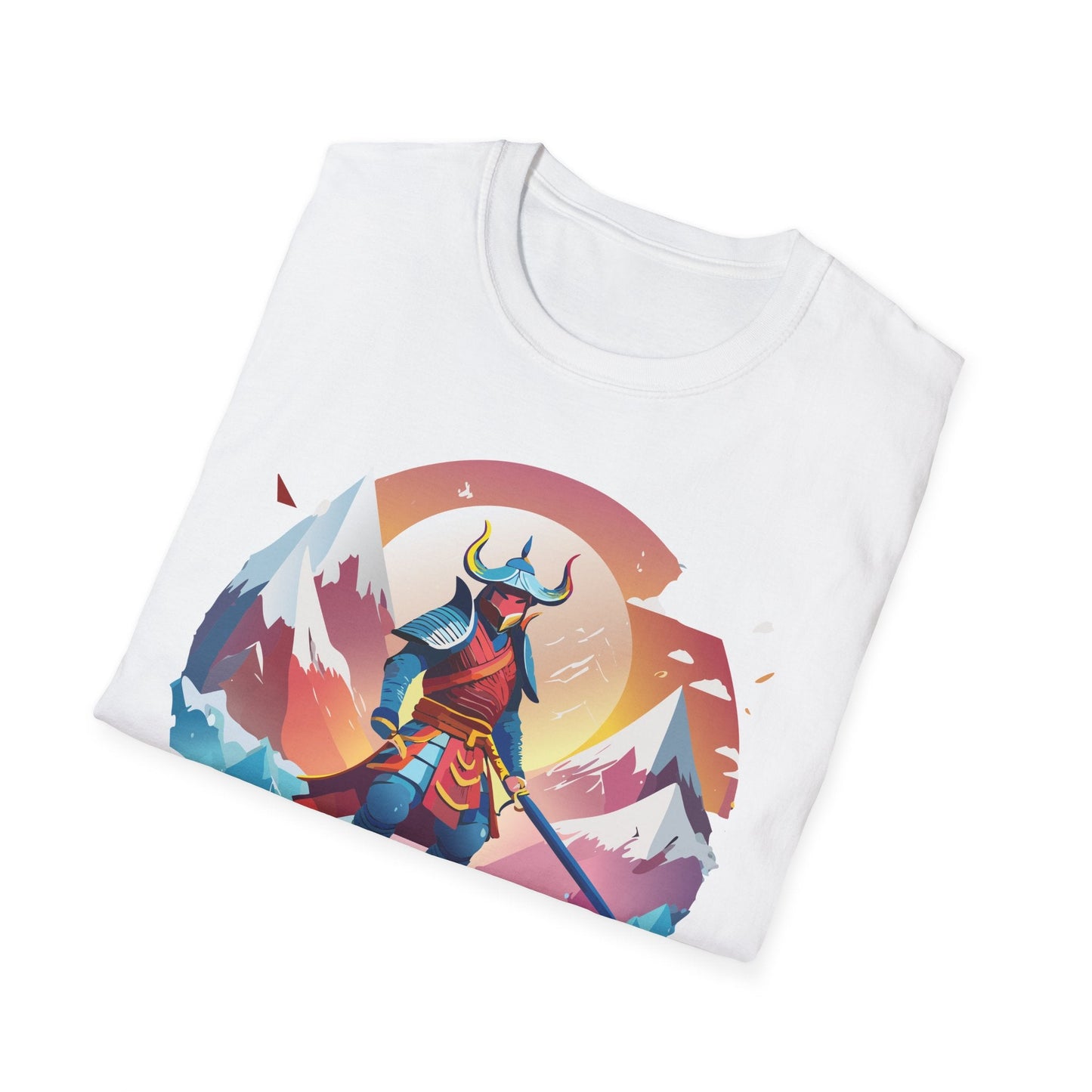 Samurai Style T Shirt Unisex Softstyle 64000 100 Percent Ring Spun Cotton Comfortable Tee