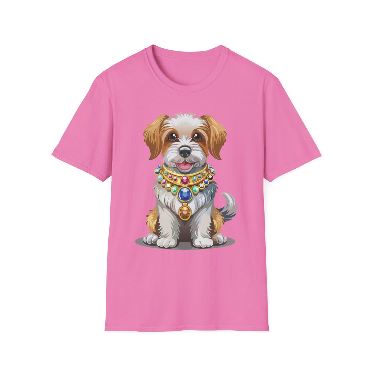 Cute Jeweled Puppy T-Shirt | Dog Portrait Tee