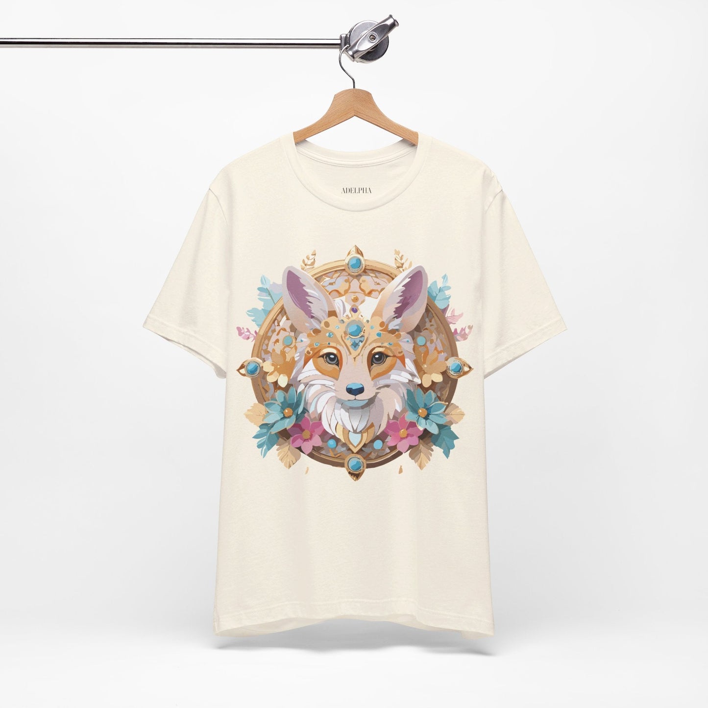 Adelpha Medallion Graphic Tee Unisex Short Sleeve Vintage Inspired Art Design Shirt