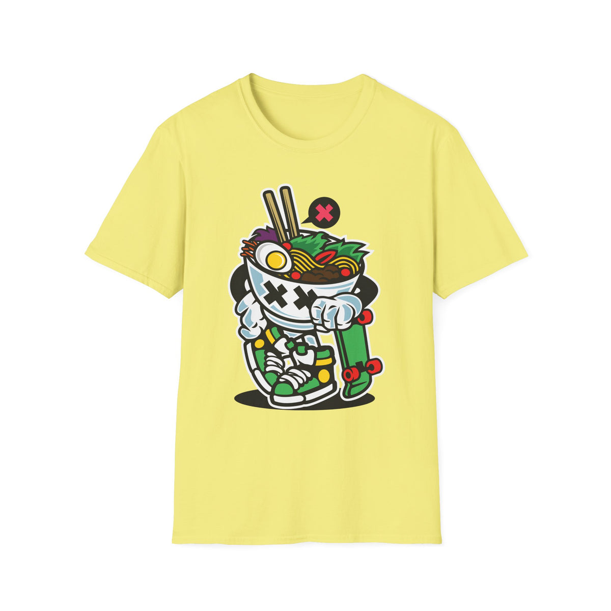 Unisex Cotton T-Shirt with Cartoon Graphic Design