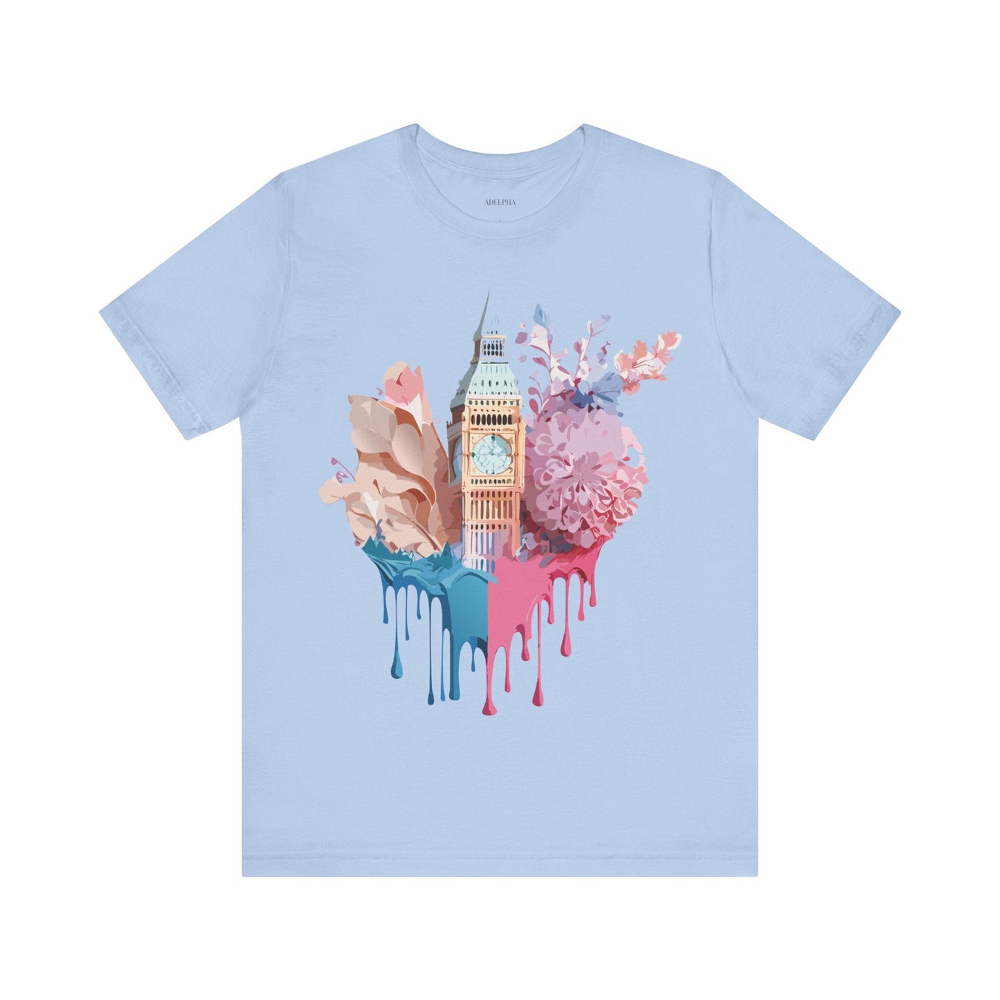 London Tourist Shirt Graphic Tee Unisex Jersey Short Sleeve Adelpha Vintage Inspired Artwork