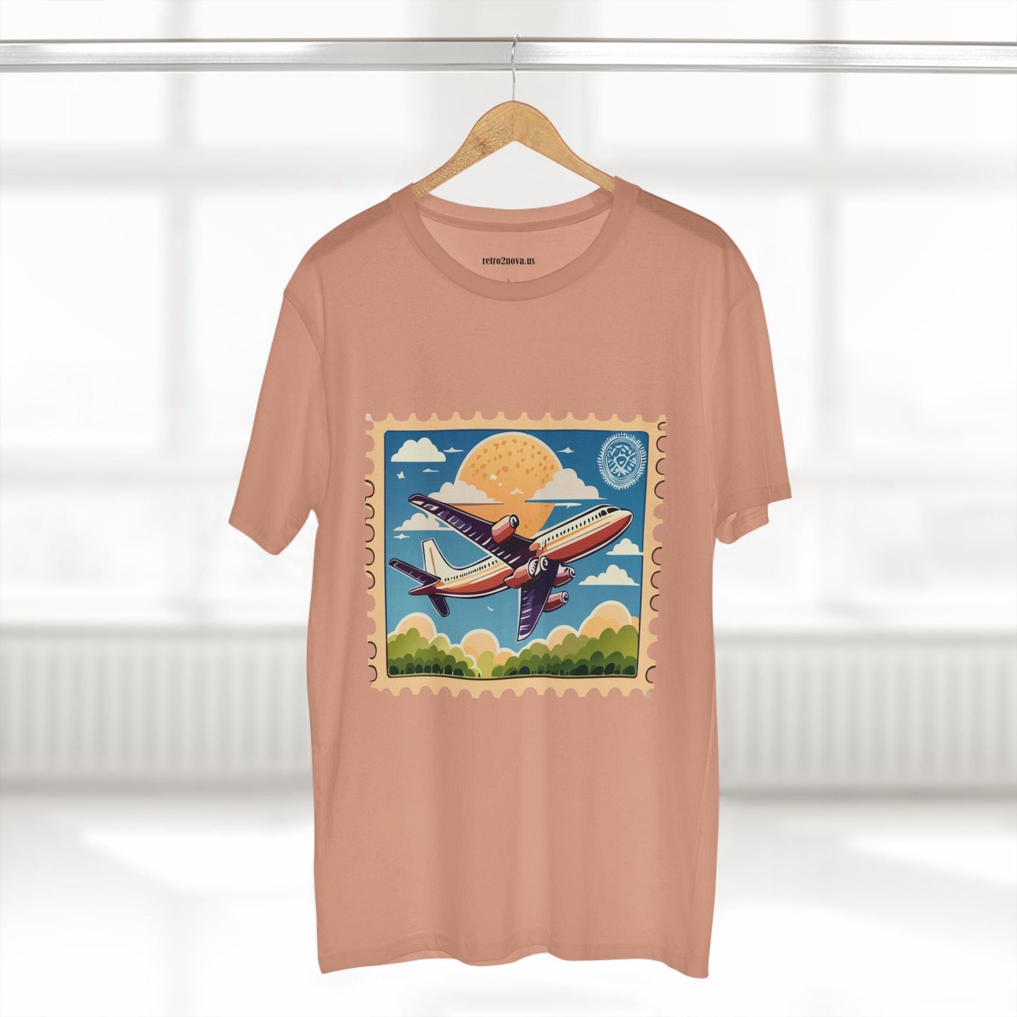 Postage Stamp Shirt Unisex Premium Cotton Tee PS13 Original Art Design Retro2Nova