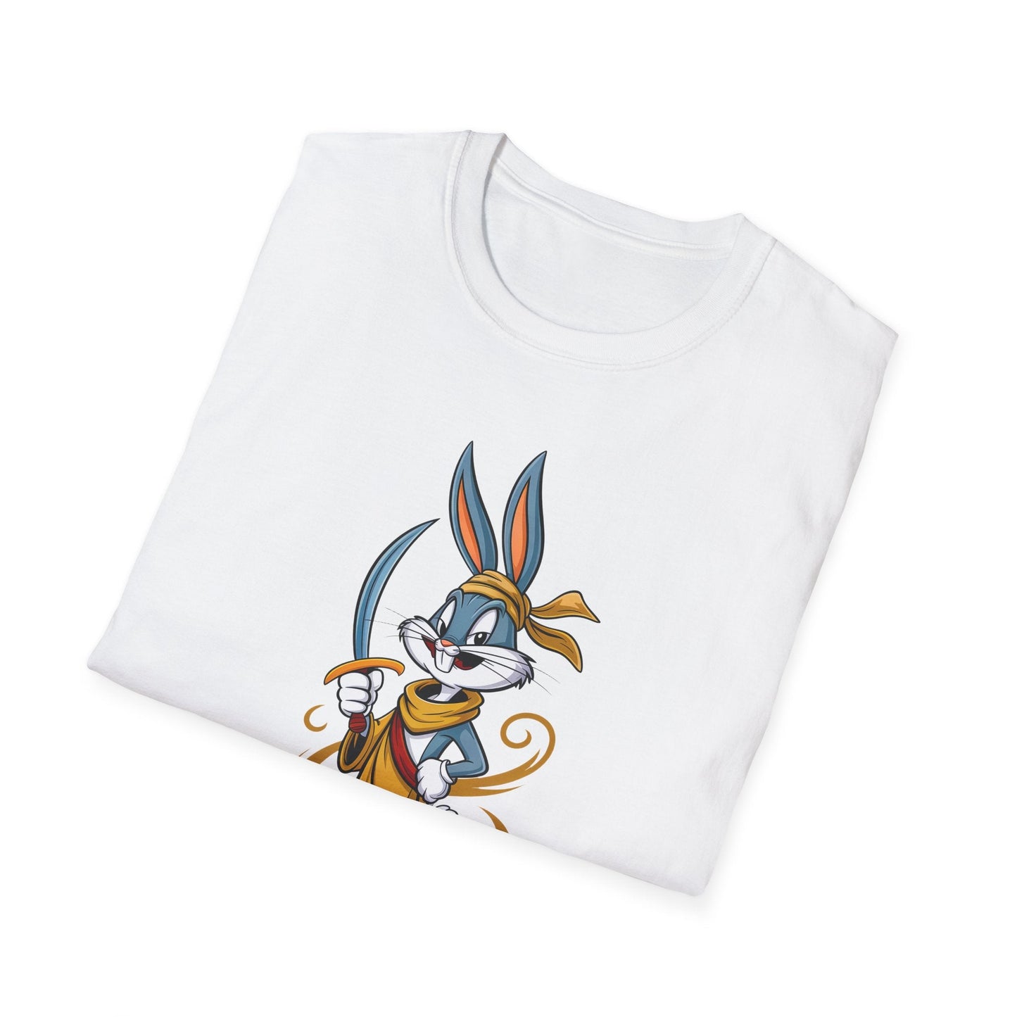 Bugs Bunny T Shirt Unisex Short Sleeve Cartoon Graphic Animation Gildan Softstyle 64000