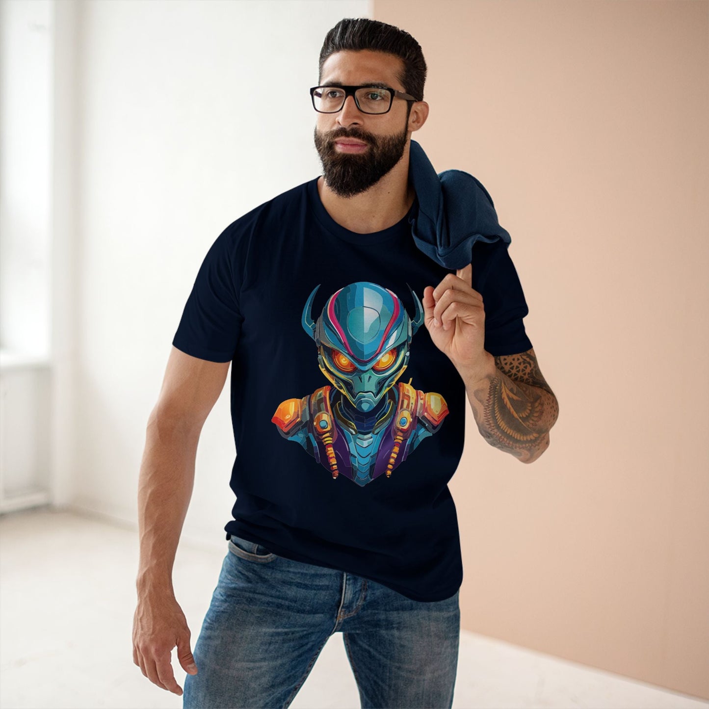 Aliens Graphic Unisex 100 Cotton Staple Tee 2