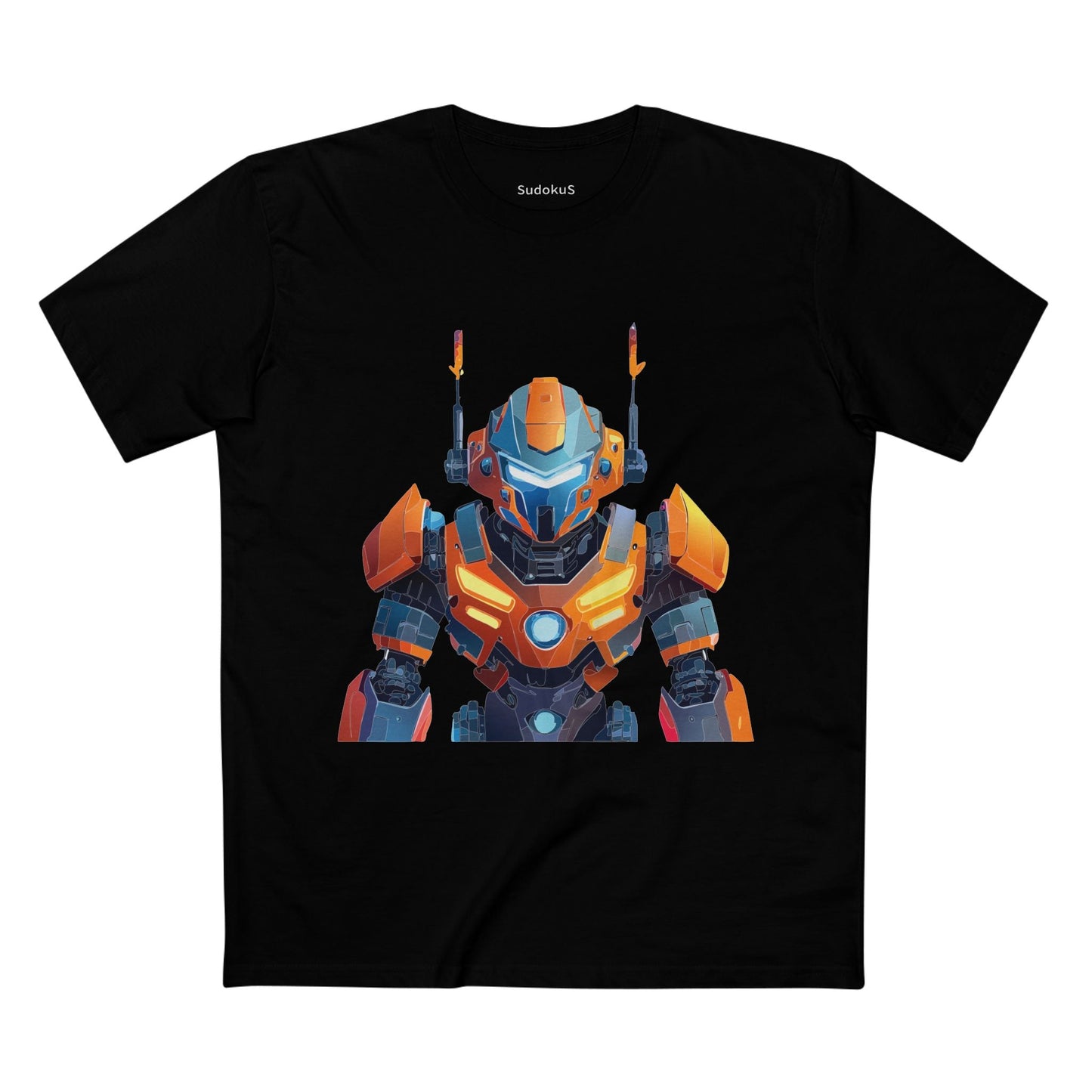 Cyborg Robot Graphic Unisex 100 Cotton Staple Tee 3