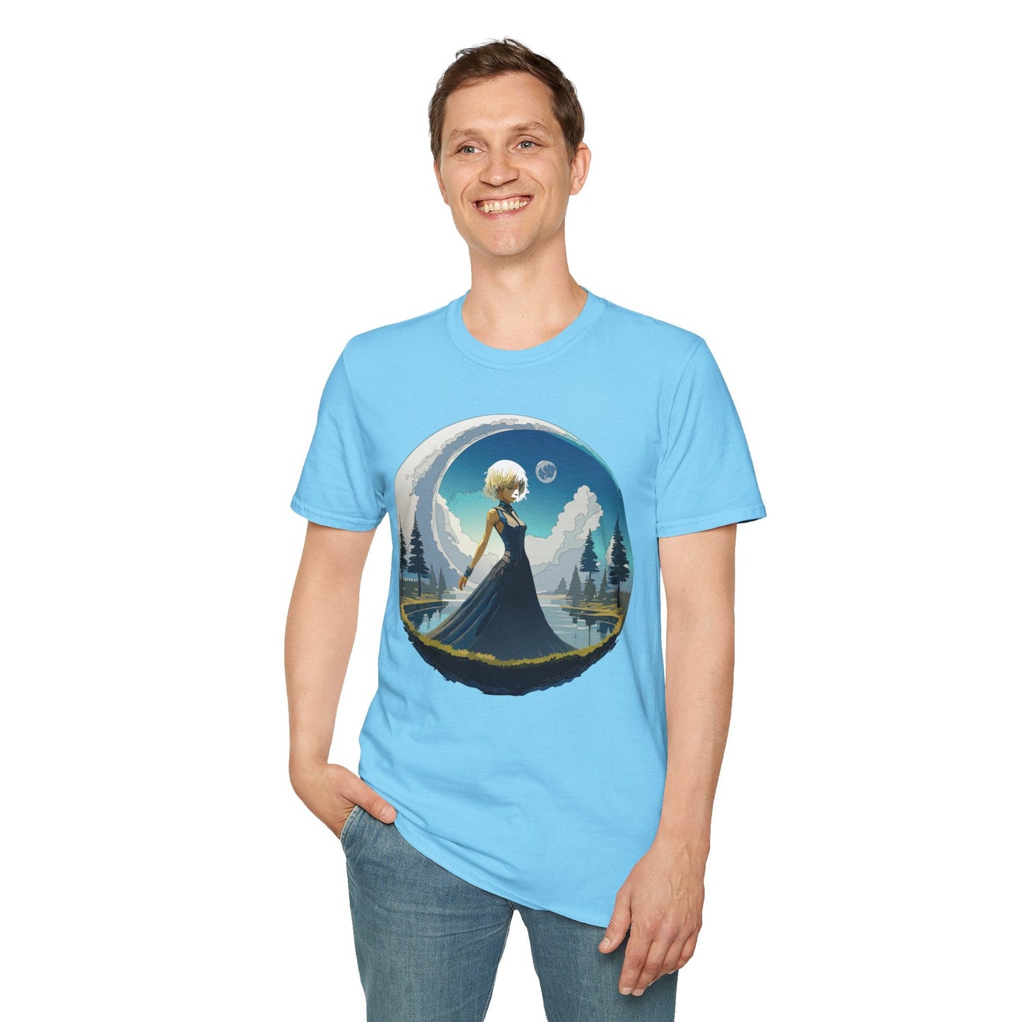 Womens Graphic T Shirt Art Design Tee Gildan Softstyle 64000 Unisex Short Sleeve