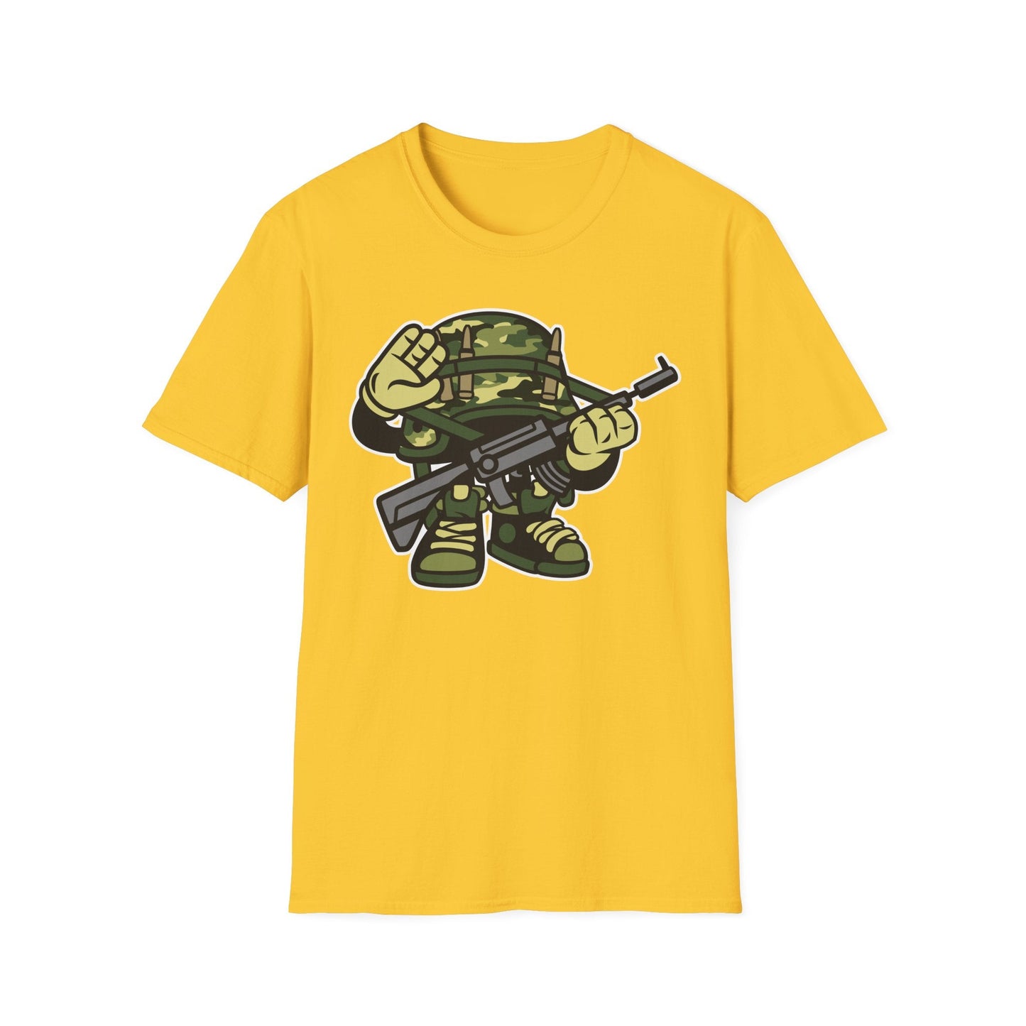 Cartoon T Shirt Animation Tee Funny Art Design Unisex Softstyle 64000 Lightweight Cotton Tee