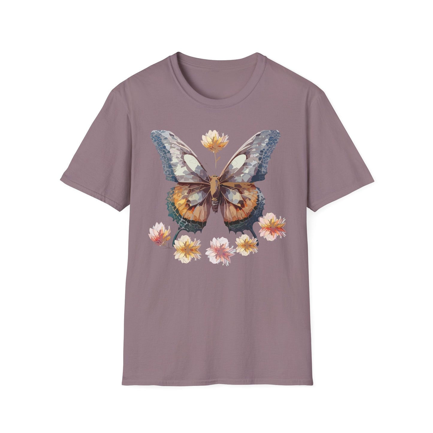 Butterfly Shirt Unisex Monarch Butterfly Tee Gildan Softstyle 64000 Ring Spun Cotton