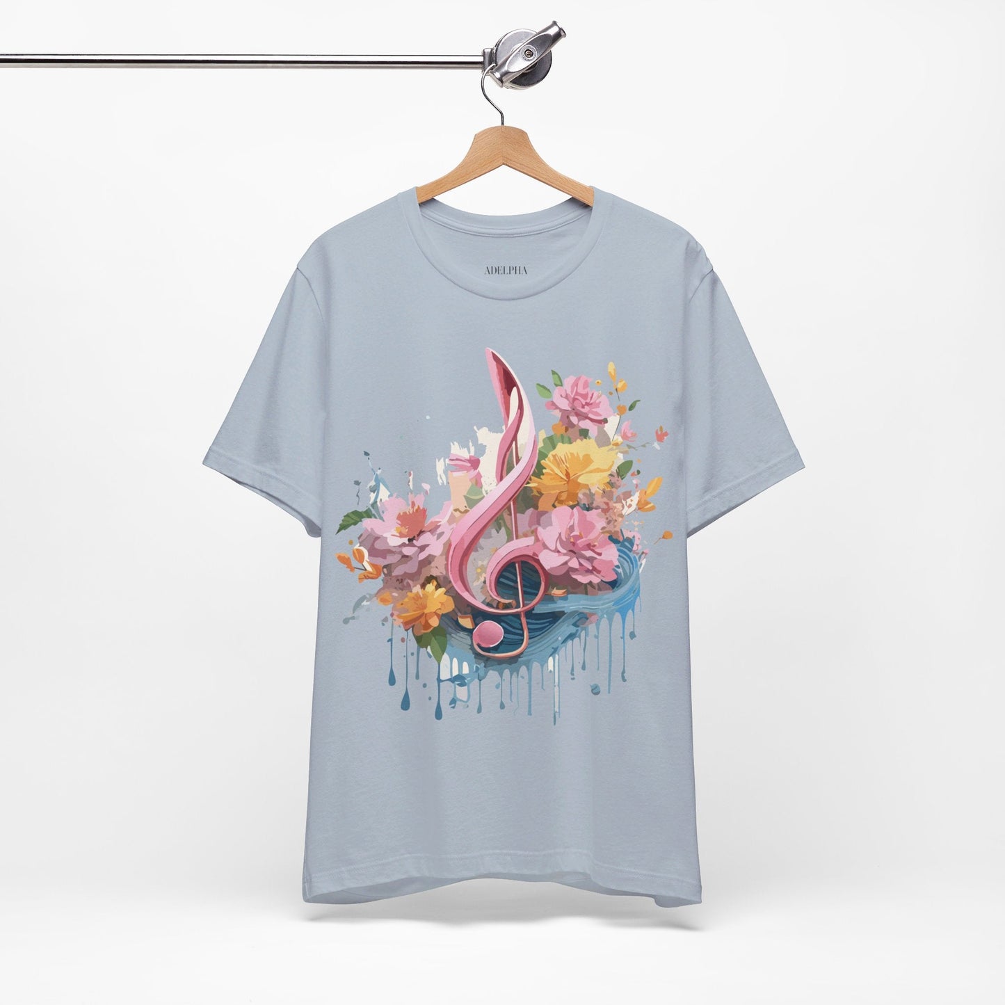 Music Graphic T Shirt Unisex Adelpha Vintage Inspired Art Design Tee Short Sleeve Premium Jersey