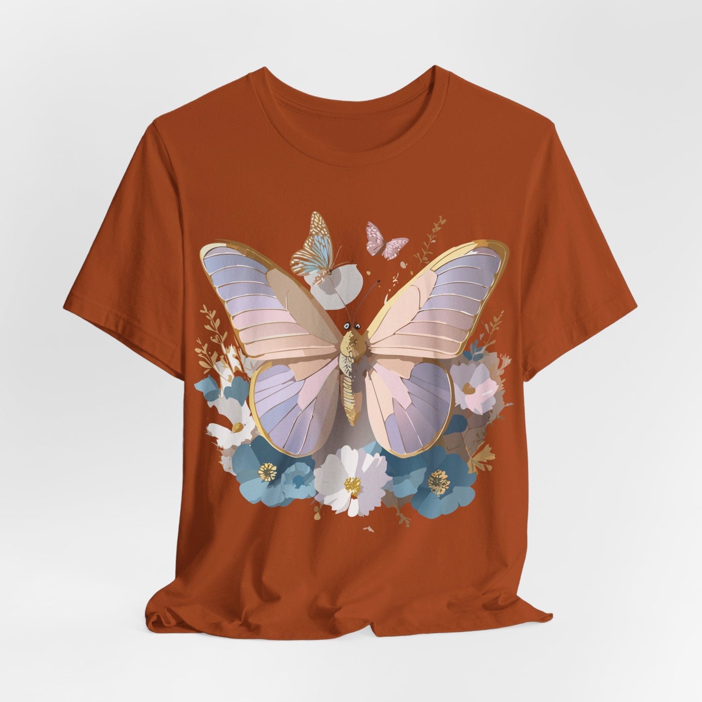 Butterfly Graphic Tee Unisex Short Sleeve Vintage Inspired Artwork Adelpha