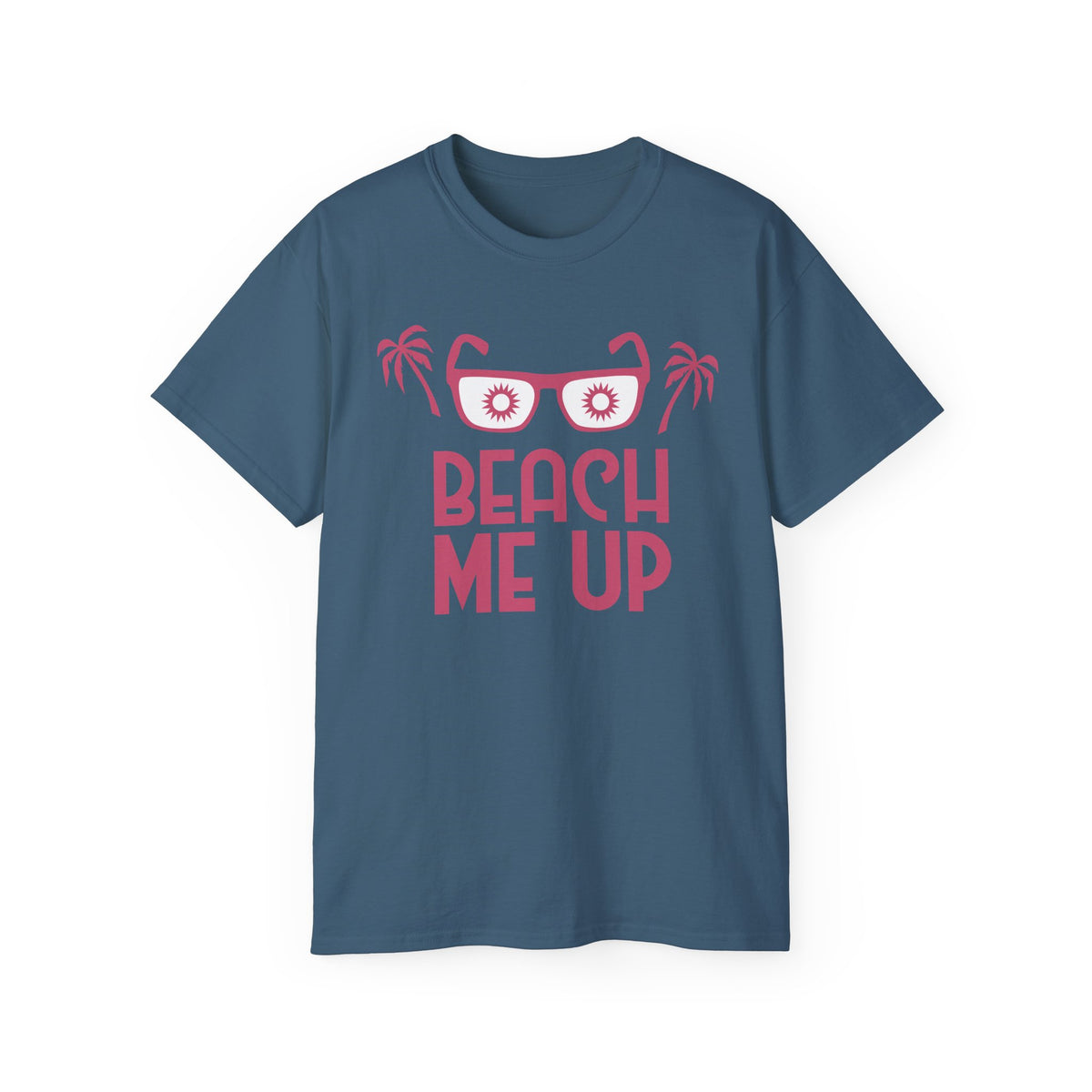 Beach Me Up Tee | Sunglasses Palm Trees Retro Pink Summer Shirt
