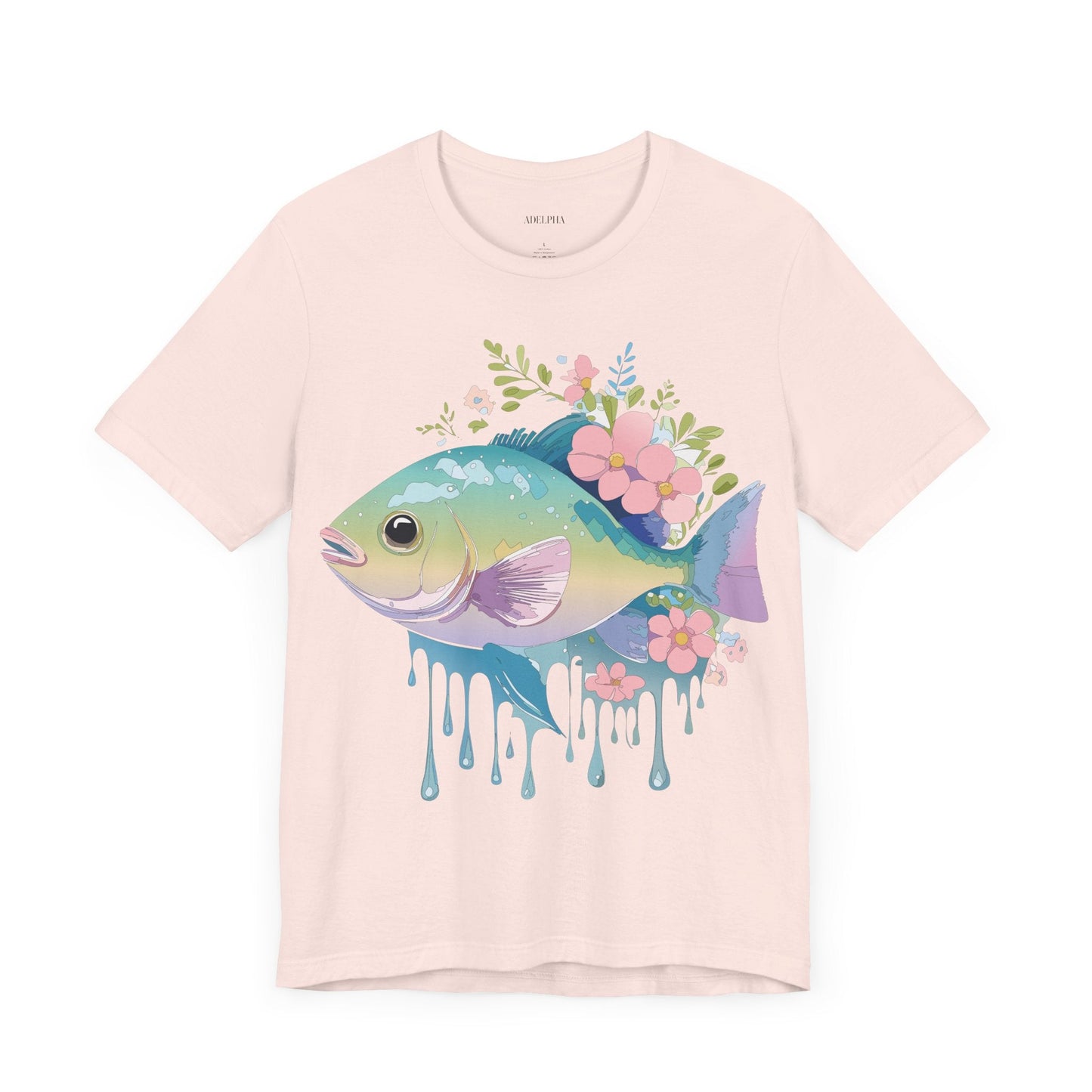 Fish Graphic Unisex 100 Cotton Vintage Artwork Tee 1