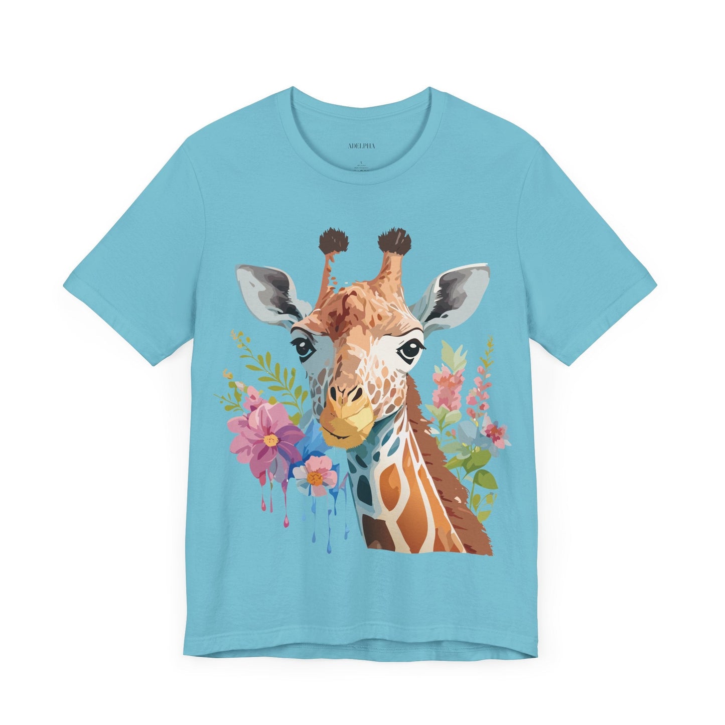 Giraffe Graphic Tee Unisex Jersey Short Sleeve Art Design From Adelpha Premium Casual Wear