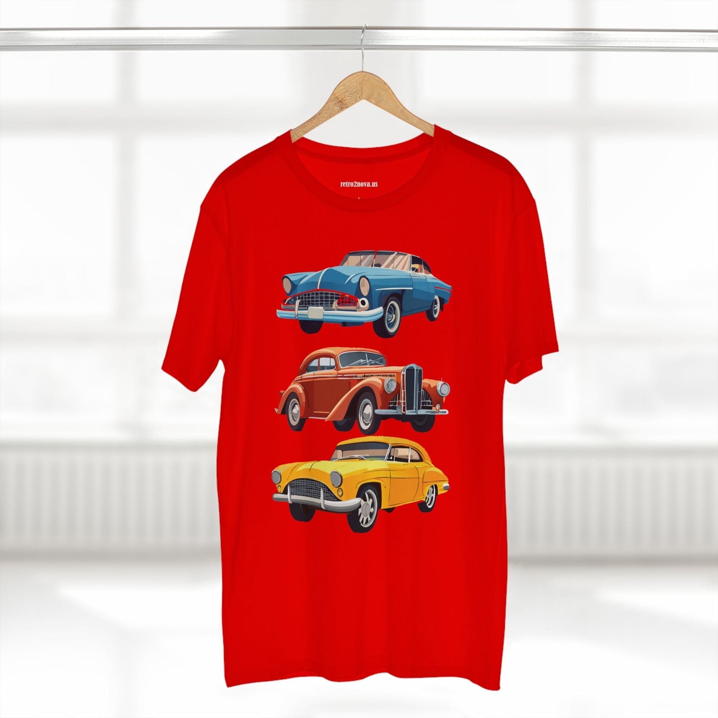 Retro Car Shirts Vintage Car Shirts RC4 Unisex Premium Cotton Tee With Original Art By Retro2Nova