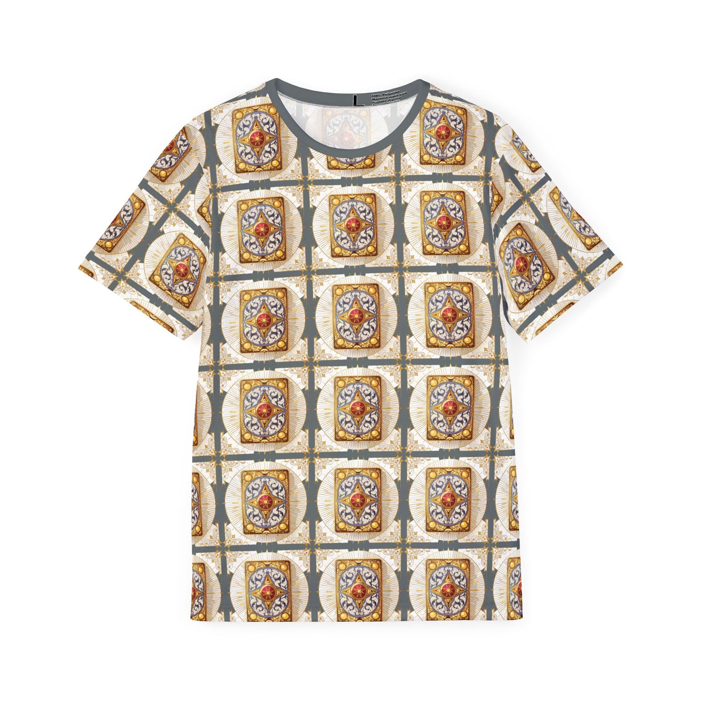 Card Deck Graphic T-Shirt, Art Design Poly Shirt, All Over Print Graphic Tee, Playing Cards T-Shirt, Playing Cards Tees