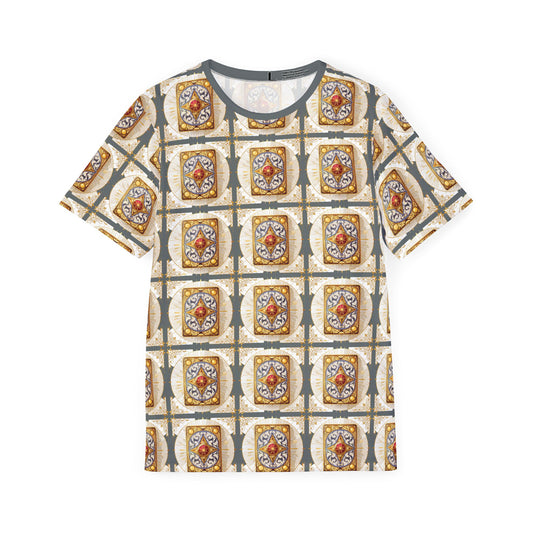 Card Deck Graphic T-Shirt, Art Design Poly Shirt, All Over Print Graphic Tee, Playing Cards T-Shirt, Playing Cards Tees