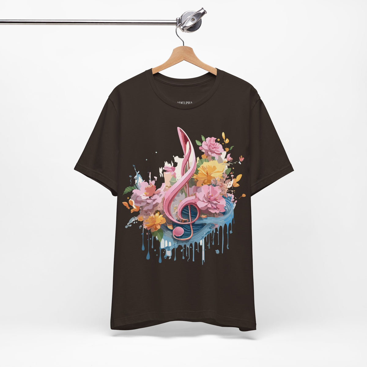 Music Graphic Unisex Cotton Bella+Canvas Tee with Art Design m133