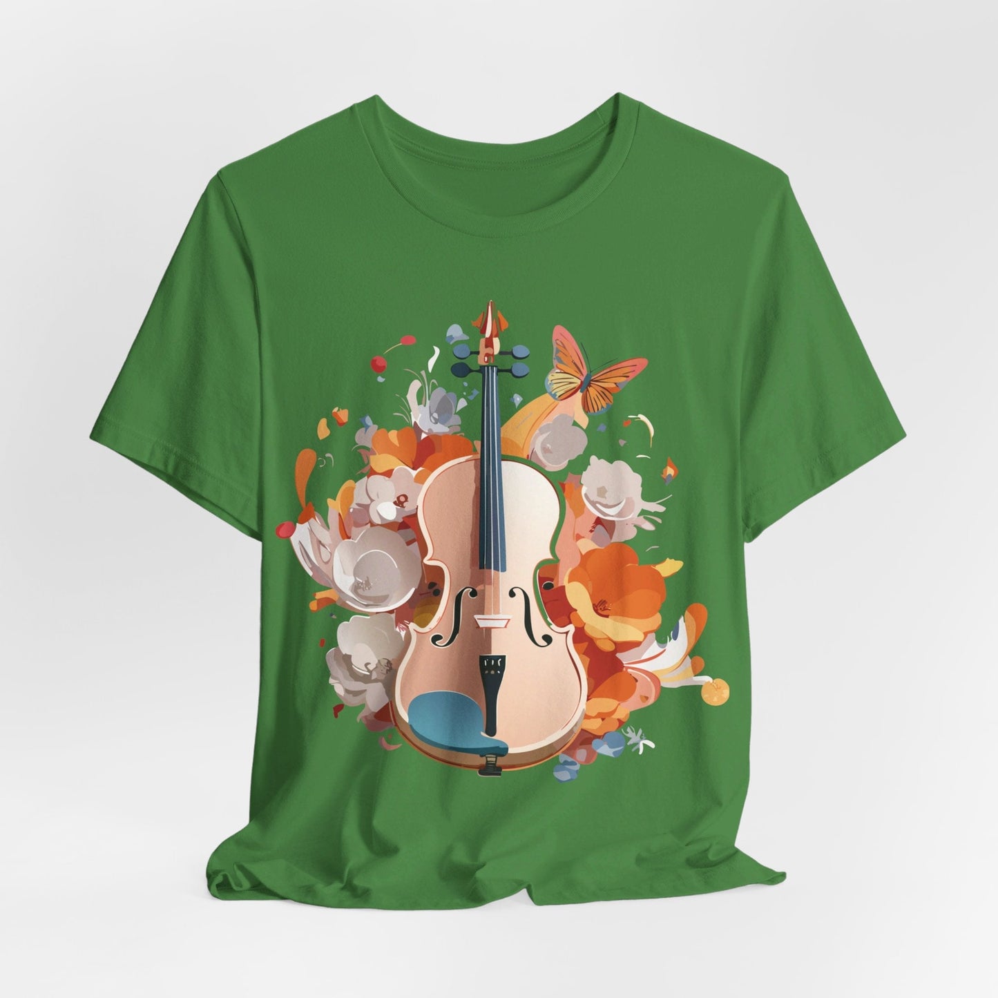 Music Graphic Unisex 100 Cotton Vintage Art with Musical Elements Tee 8