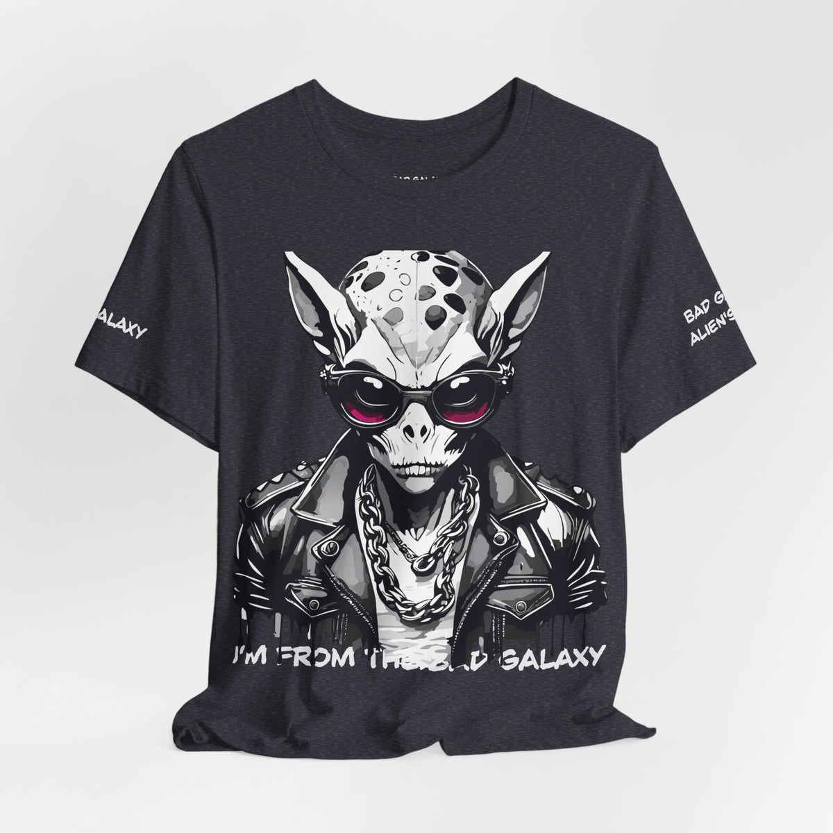 Alien Graphic Unisex Cotton Bella+Canvas Tee with Art Design b49
