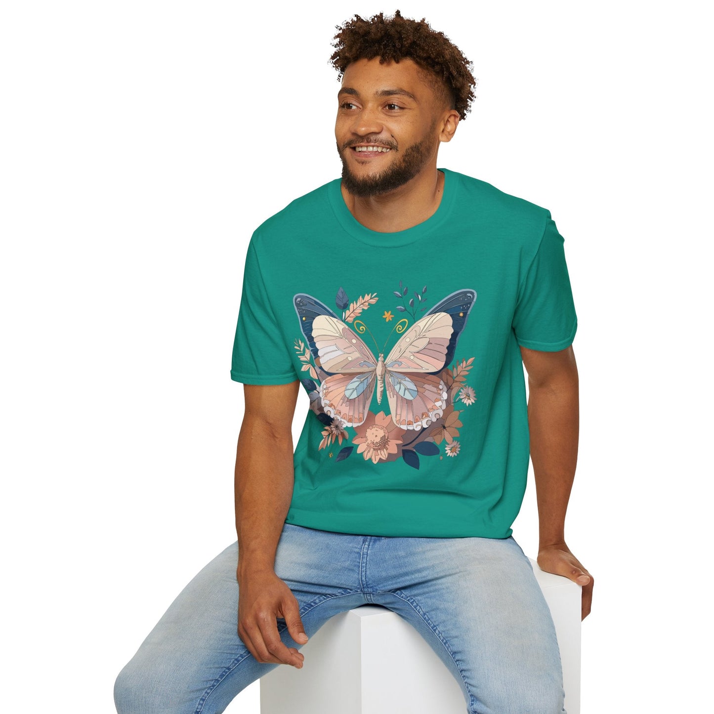 Monarch Butterfly Shirt Unisex Softstyle T Shirt 100 Percent Ring Spun Cotton Gildan 64000