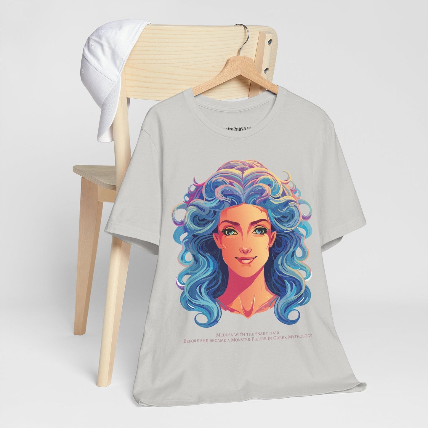 Goddess Medusa Graphic Cotton T Shirt Unisex Jersey Short Sleeve Original Artwork By Retro2Nova