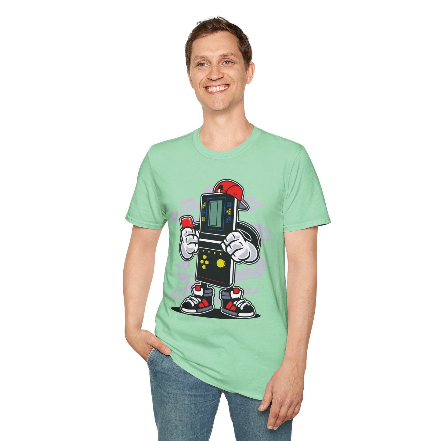 Cartoon T Shirt Animation Funny Unisex Softstyle 100 Percent Ring Spun Cotton Tee