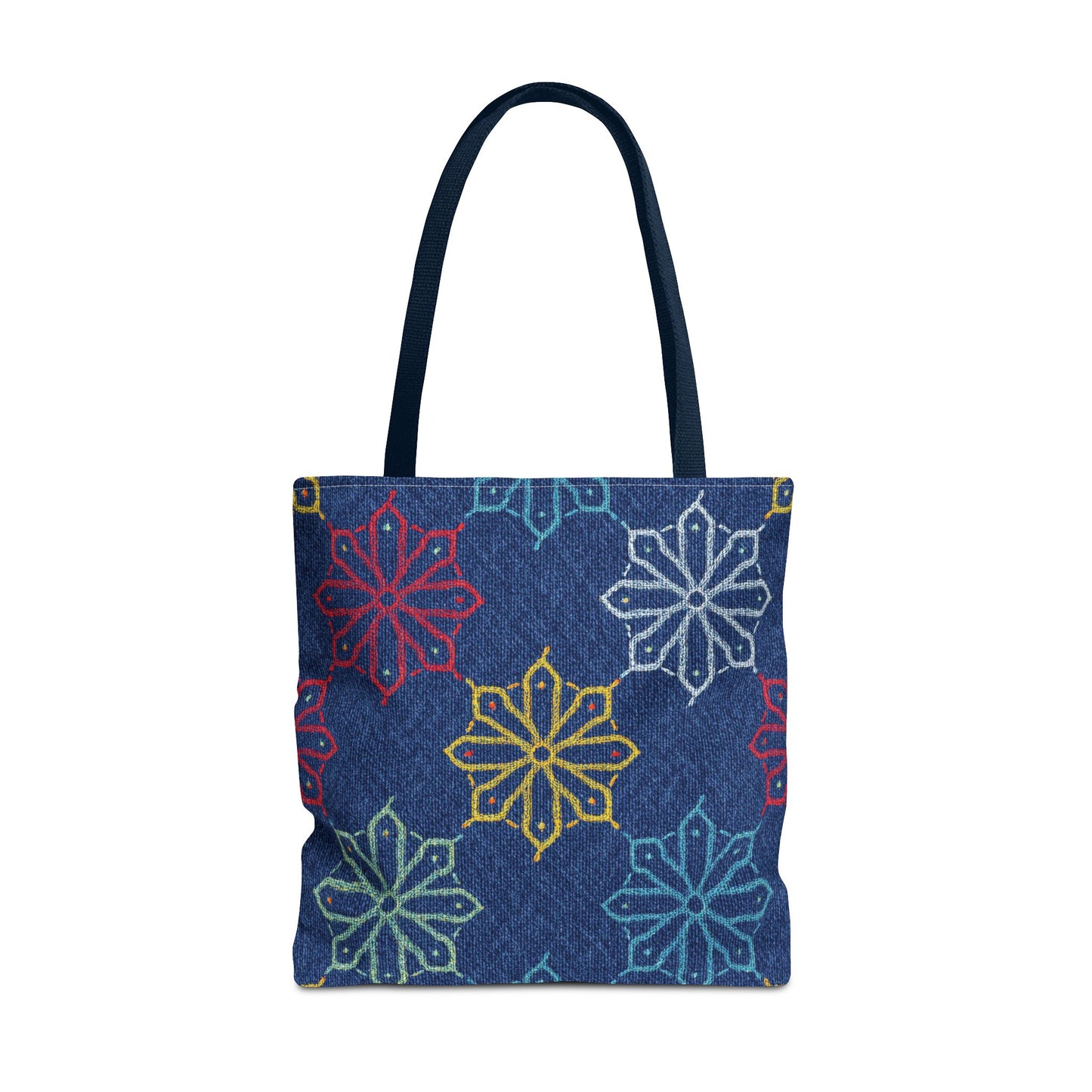 Diwali Graphic Denim Fabric Imitation Print Unisex Canvas Bag Poly Spun 3 Sizes Tote Bag 205-7