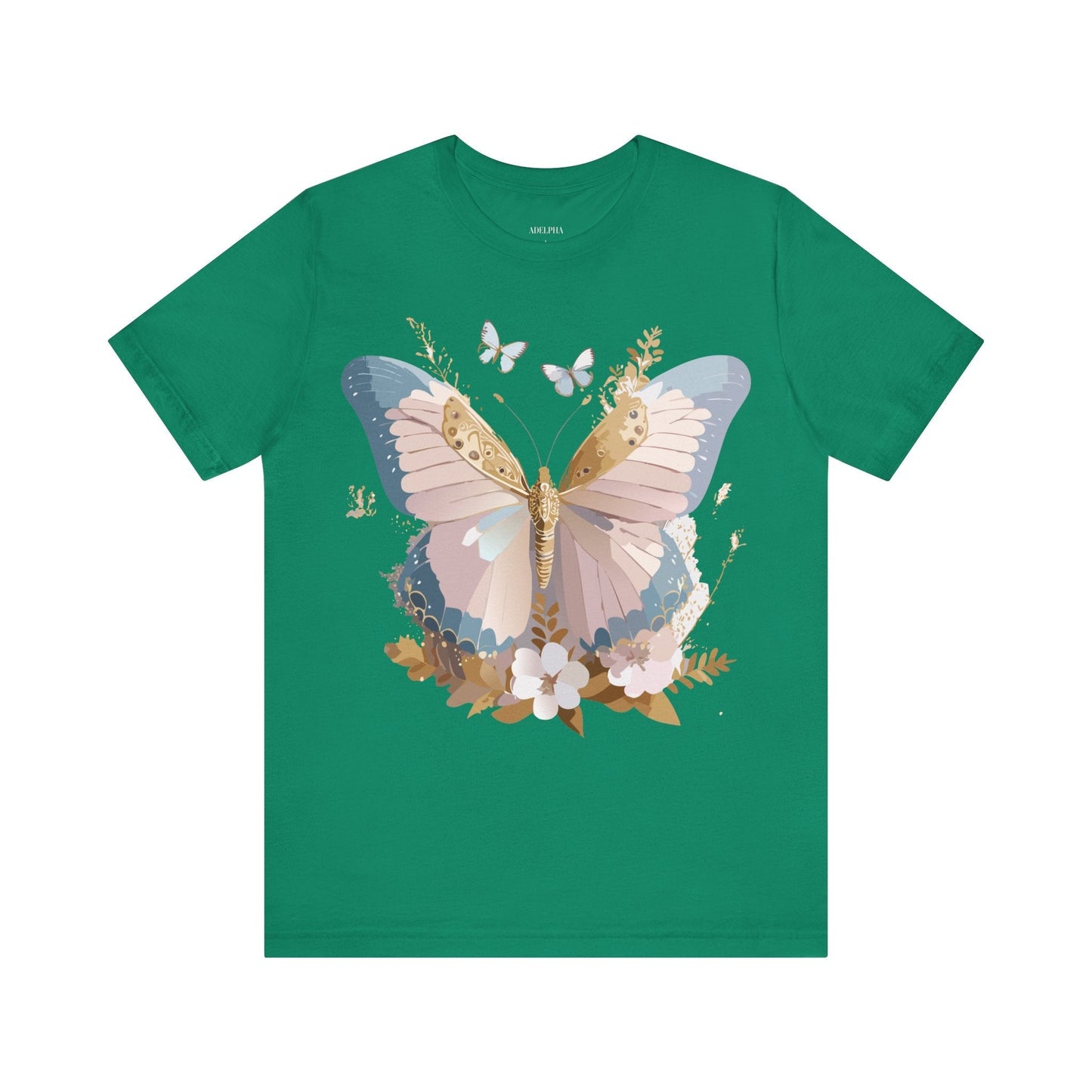 Butterfly Graphic Tee Unisex Short Sleeve Art Design By Adelpha