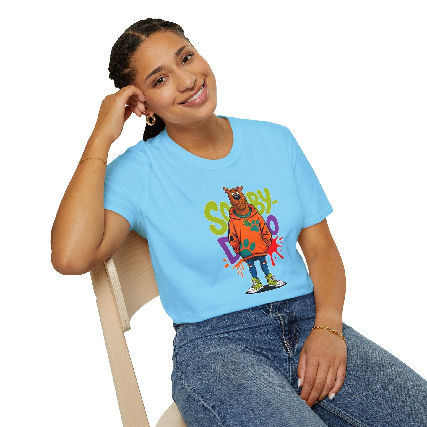 Unisex Cartoon T Shirt With Animation Funny Animals Tee Gildan Softstyle 64000 100 Percent Cotton