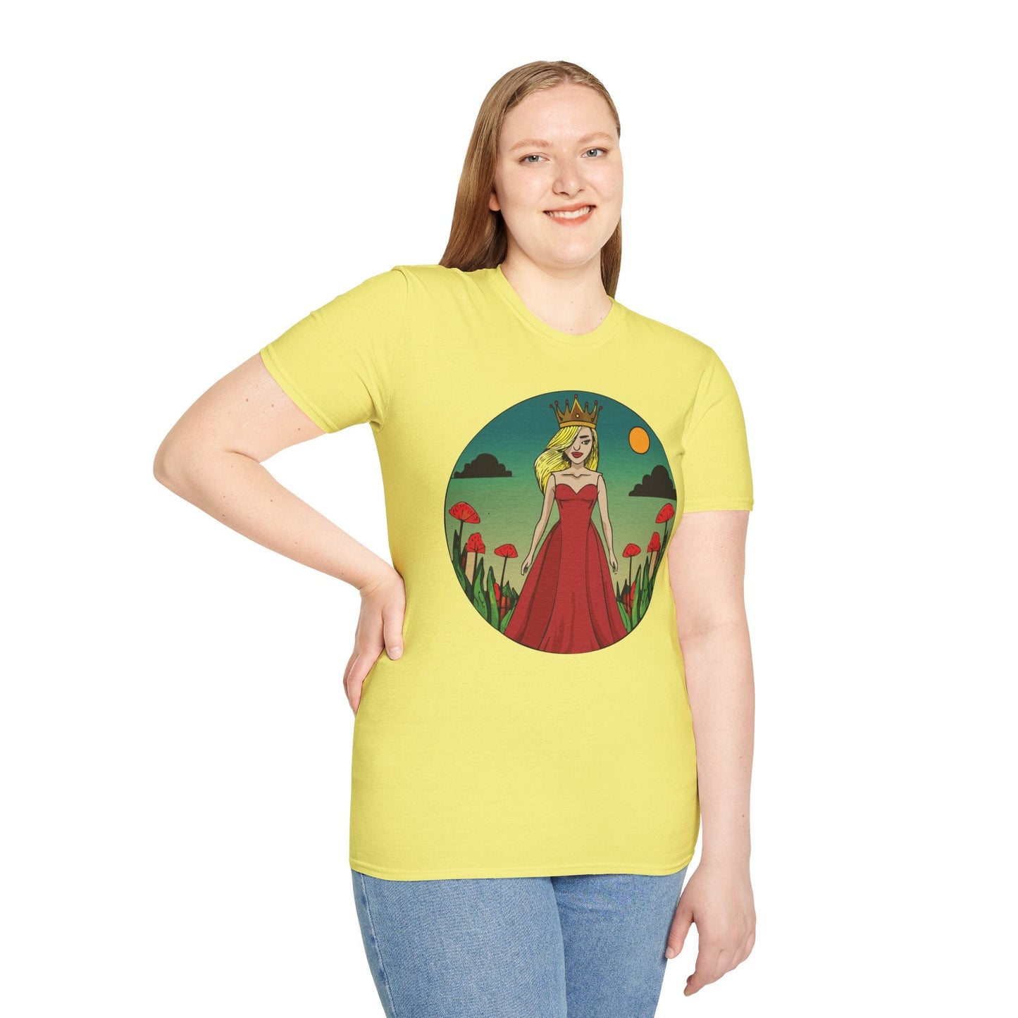 Womens Graphic T Shirt Art Design Tee Unisex Softstyle 64000 Ring Spun Cotton Daily Wear