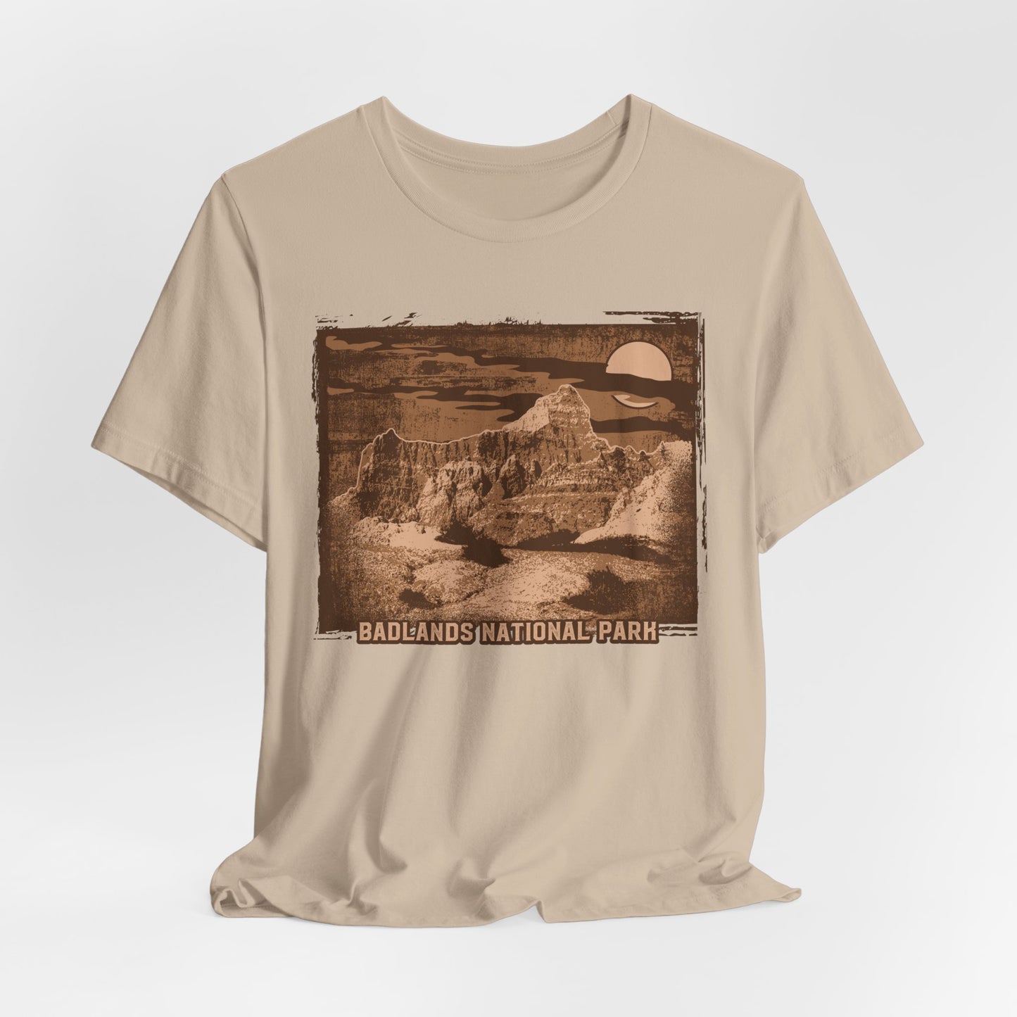 Badlands Retro Poster Graphic Design Tee, Badlands Shirt, Vintage Tees, Art Design T-Shirt, Graphic Tee, Retro Art Shirts