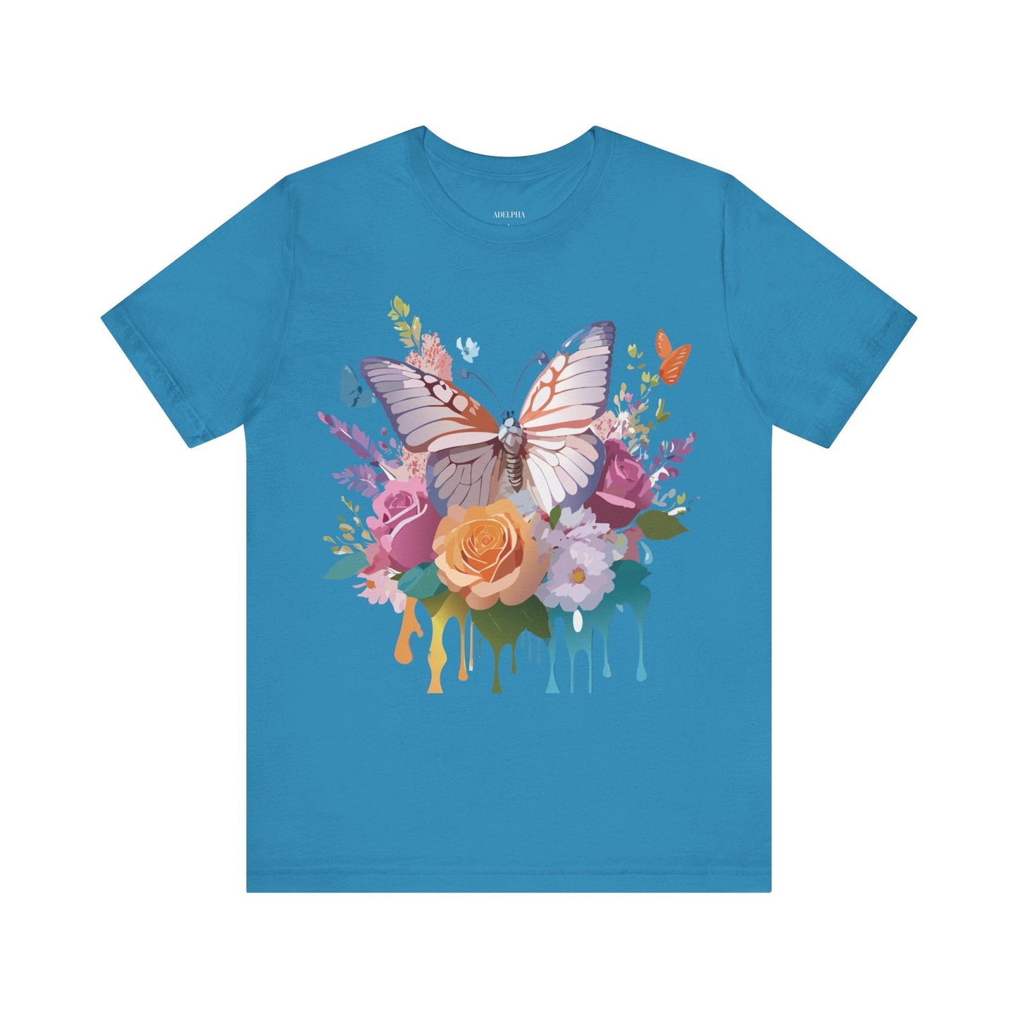 Adelpha Butterfly Graphic Tee Art Design Vintage Unisex Short Sleeve Shirt