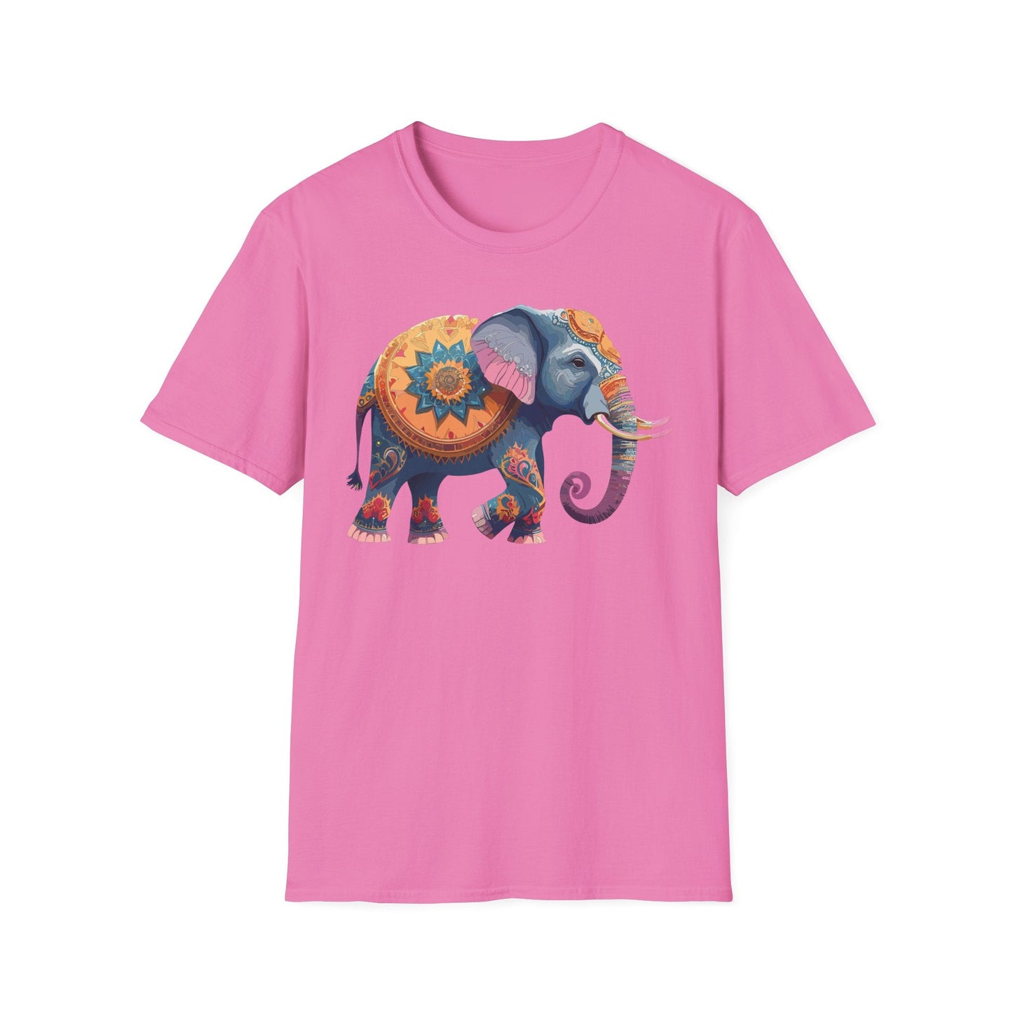 Elephant T Shirt Unisex Gildan Softstyle Tee 100 Percent Ring Spun Cotton Animal Shirt