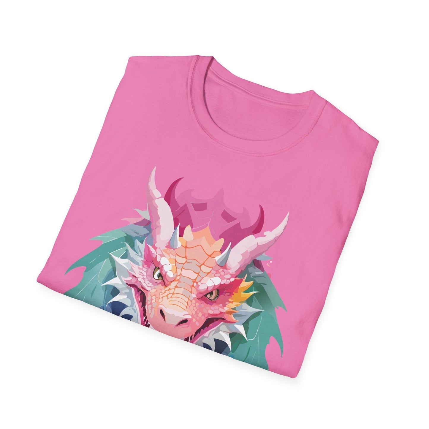Dragon Graphic Unisex Cotton Softstyle Art Design Tee With Animals 28