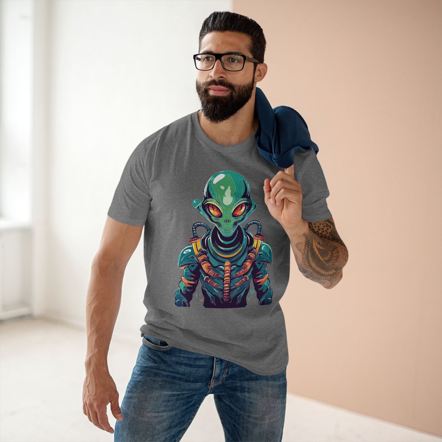 Aliens Graphic Unisex 100 Cotton Staple Tee 28