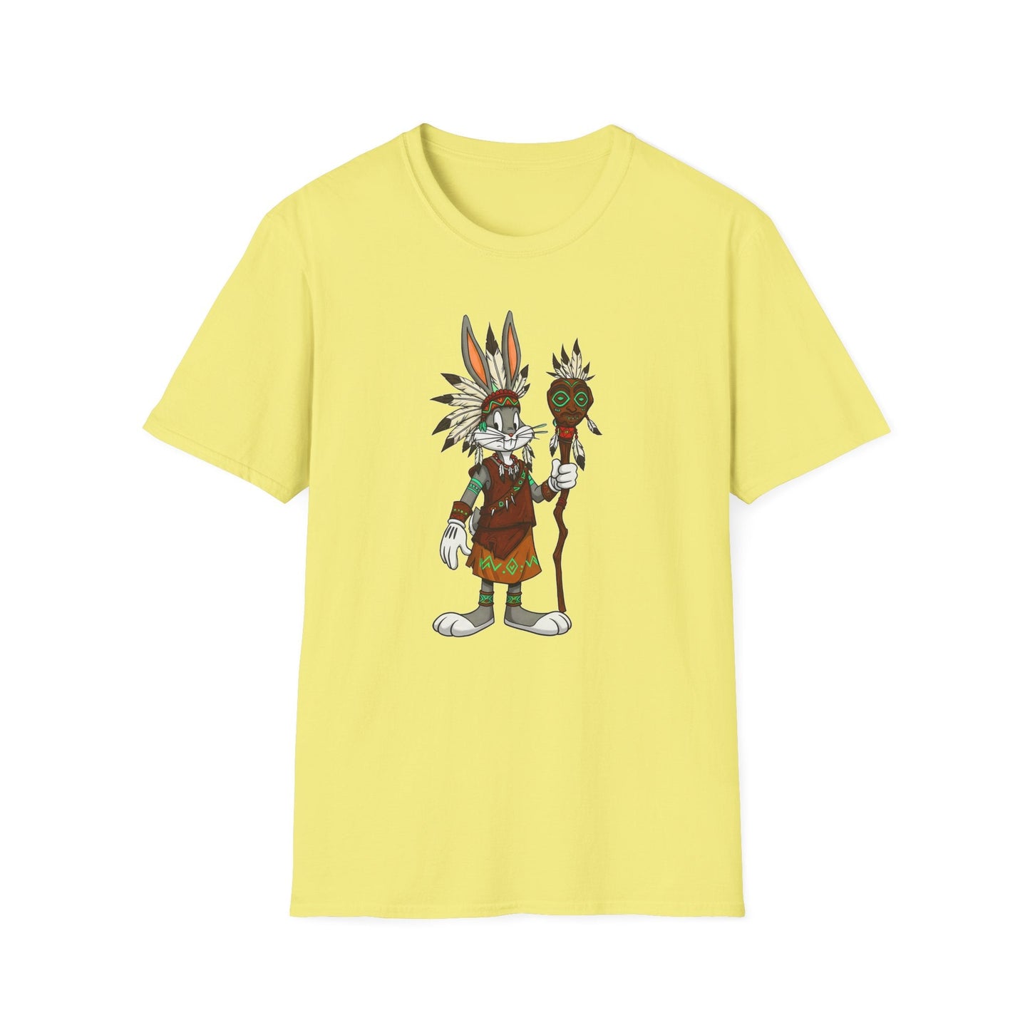 Bugs Bunny T Shirt Unisex Cartoon Character Design Gildan Softstyle 64000 Tee All Sizes