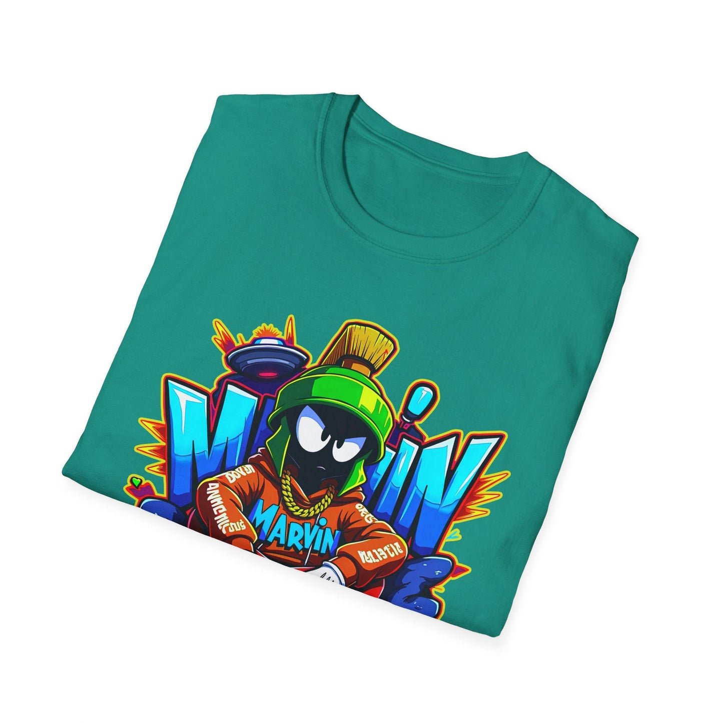 Unisex Cartoon T Shirt With Funny Animals Animation Graphic Gildan Softstyle 64000