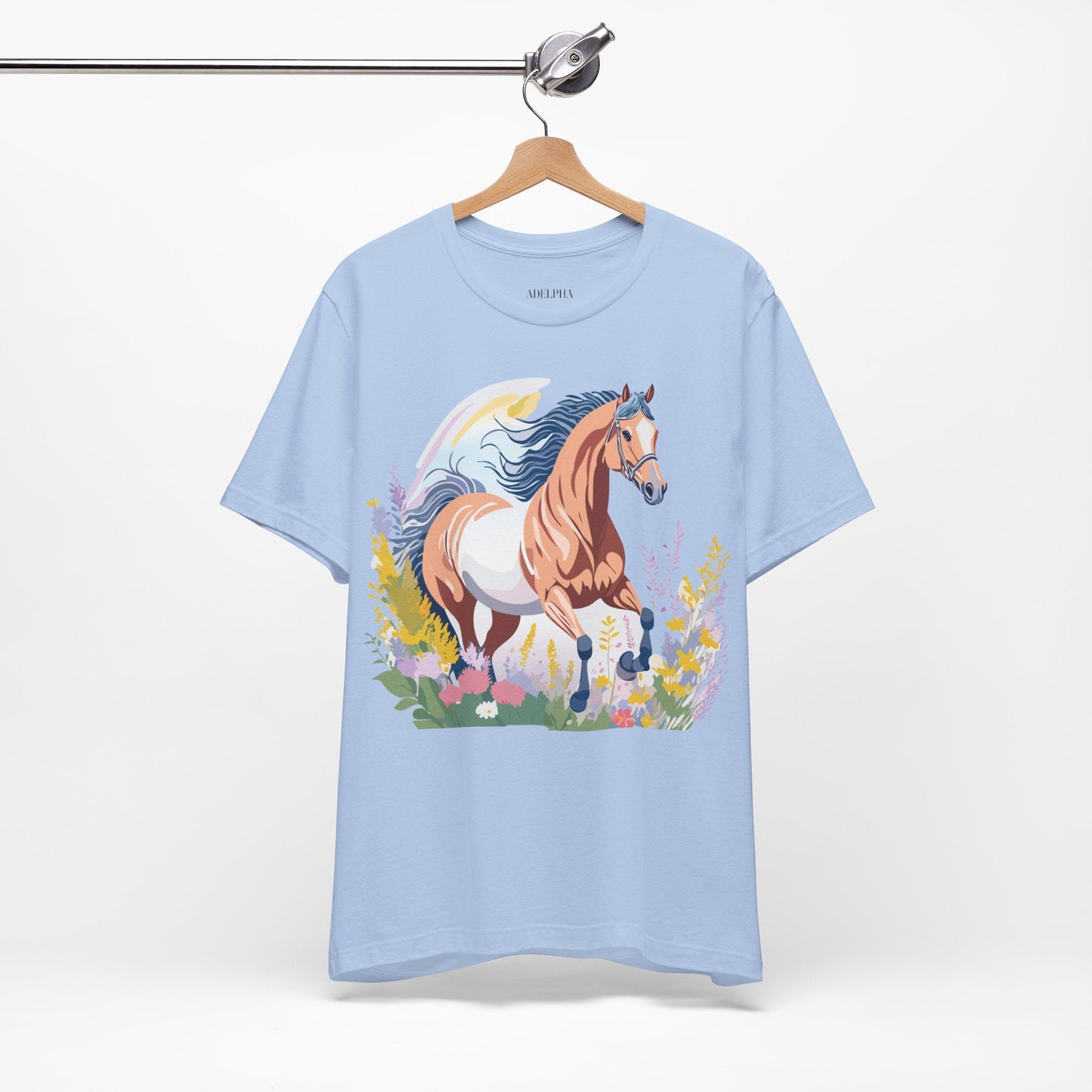 Horse Graphic Unisex 100 Cotton Vintage Animal Art T-Shirt 5