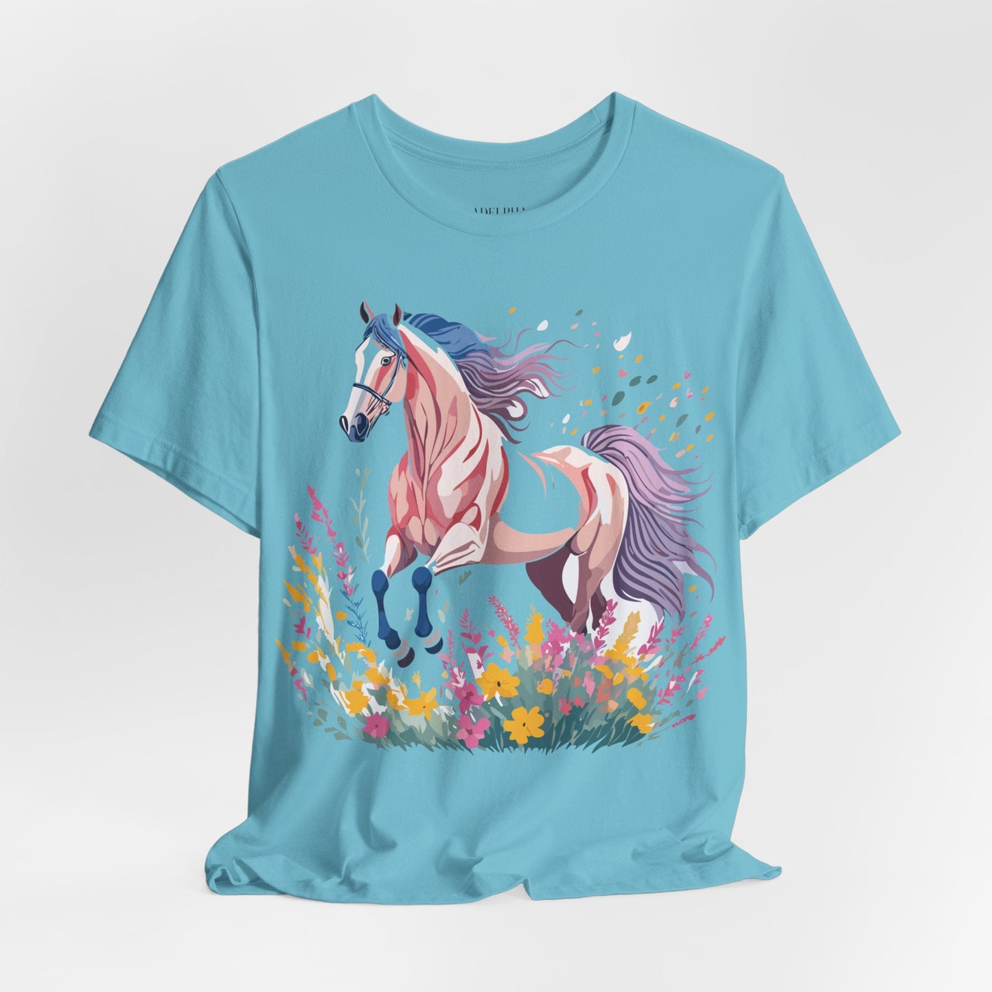 Horse Graphic Unisex 100 Cotton Vintage Animal Art T-Shirt 7