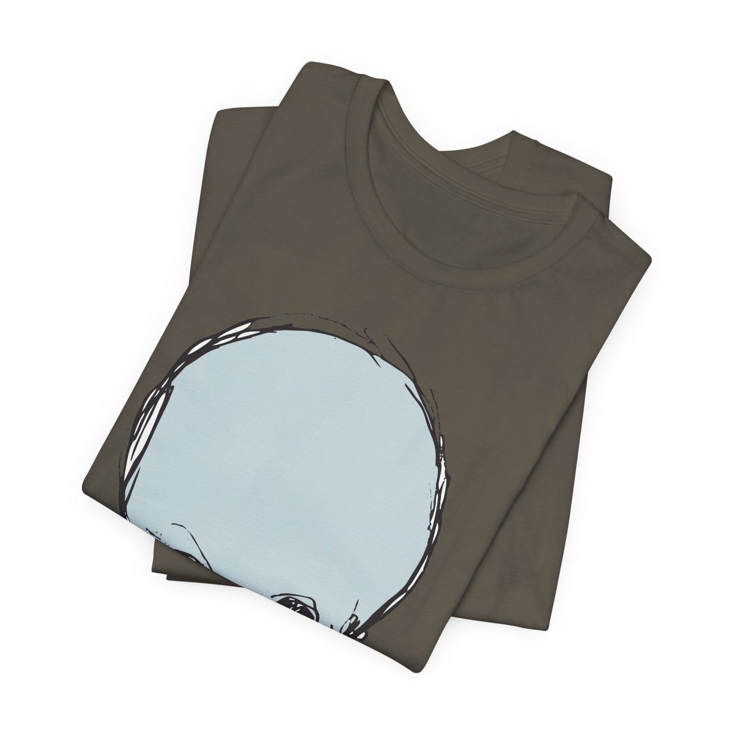 Lt Blue Skull Graphic Design Tee, Skull Shirt, Vintage Tees, Art Design T-Shirt, Vintage Graphic Tee, Art Shirts with Skulls