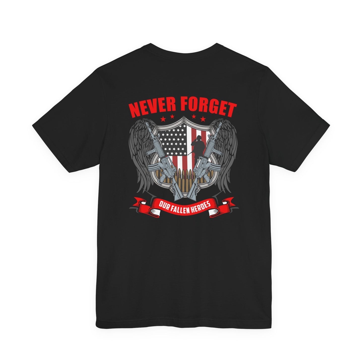 Army Veteran Patriotic Graphic Design Unisex Cotton T-Shirt v39